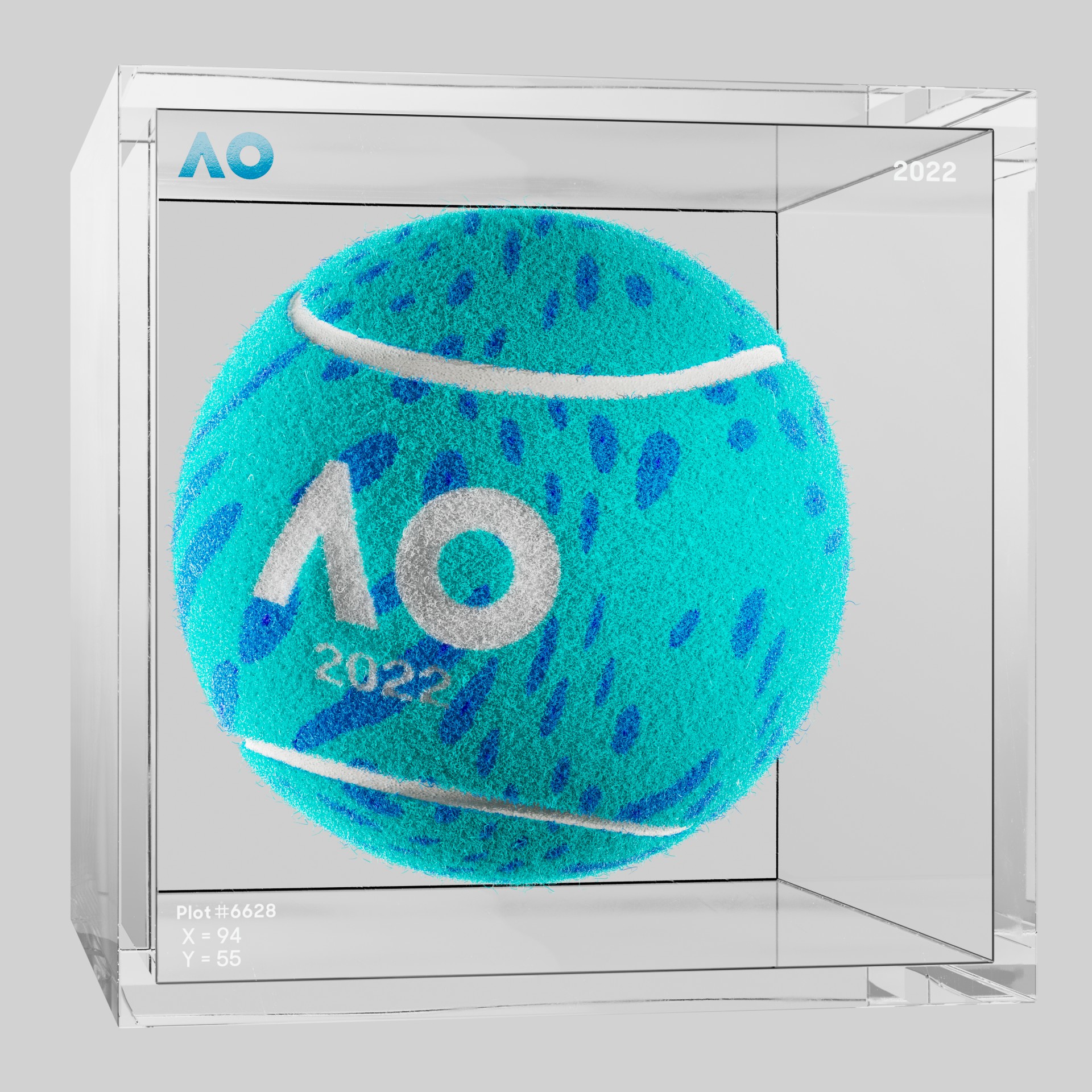 The Australian Open - The Australian Open Art Ball - AO Art Ball #1442 - NFT # 1442