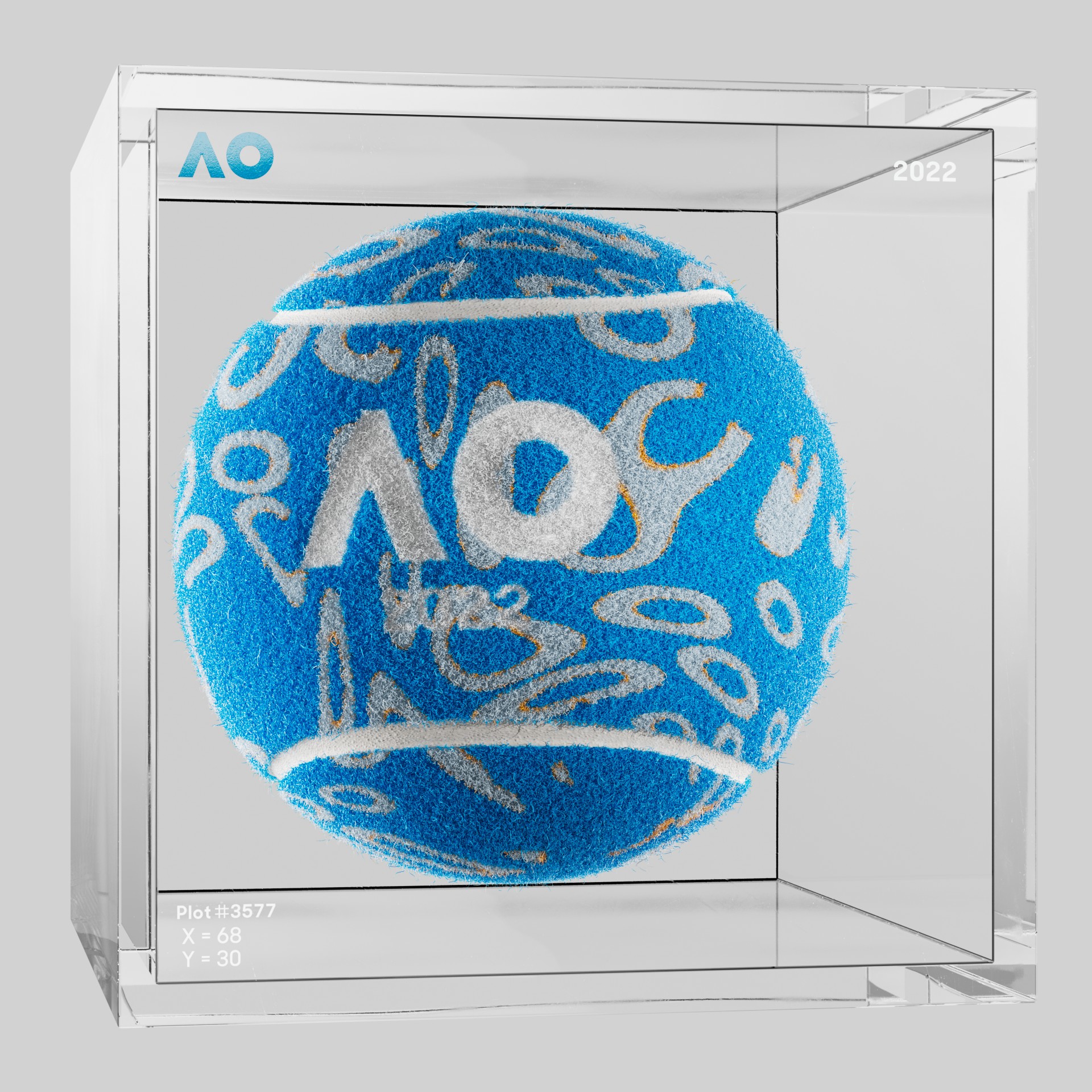 The Australian Open - The Australian Open Art Ball - AO Art Ball #1446 - NFT # 1446