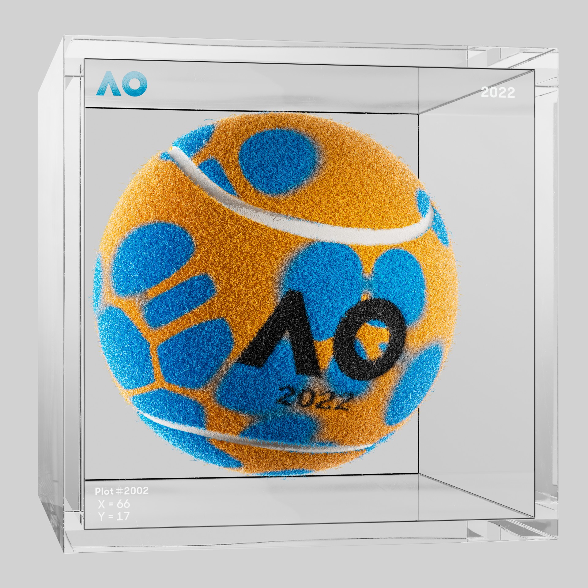 The Australian Open - The Australian Open Art Ball - AO Art Ball #1447 - NFT # 1447