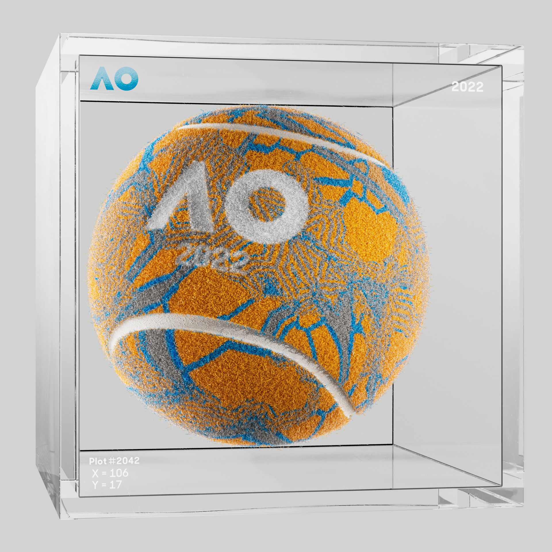 The Australian Open - The Australian Open Art Ball - AO Art Ball #145 - NFT # 145