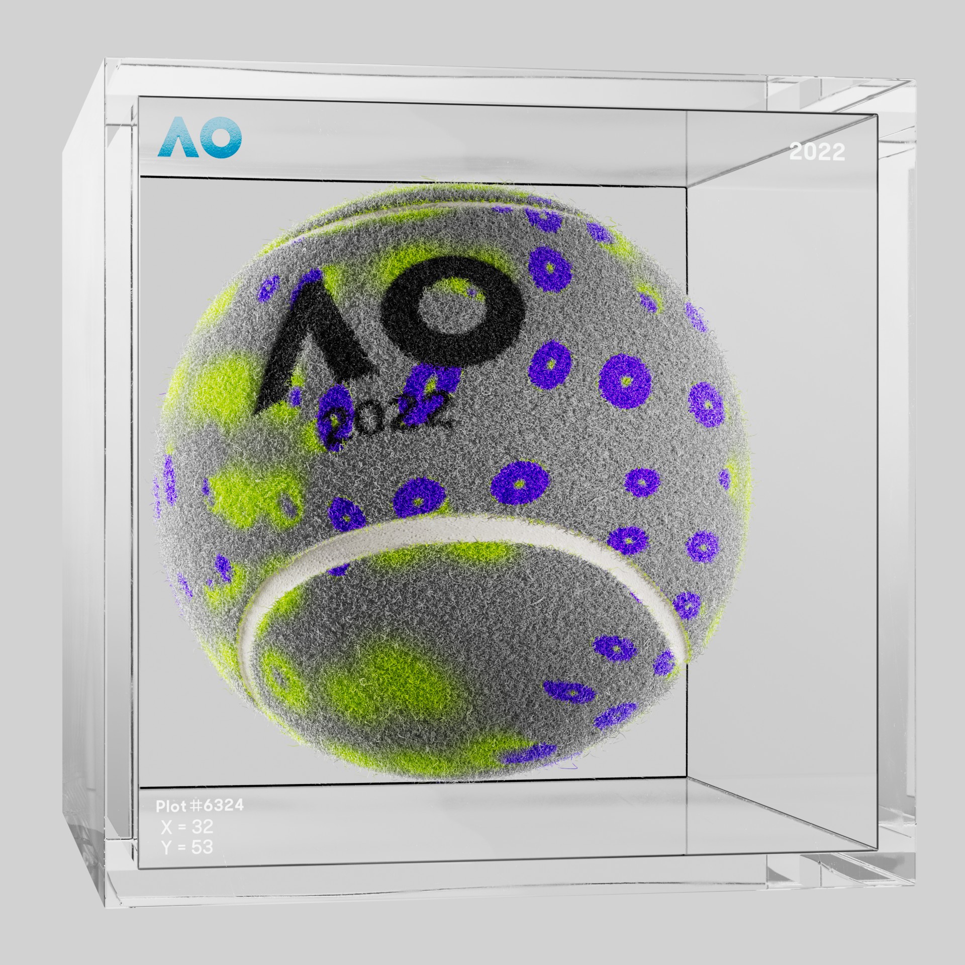 The Australian Open - The Australian Open Art Ball - AO Art Ball #1450 - NFT # 1450