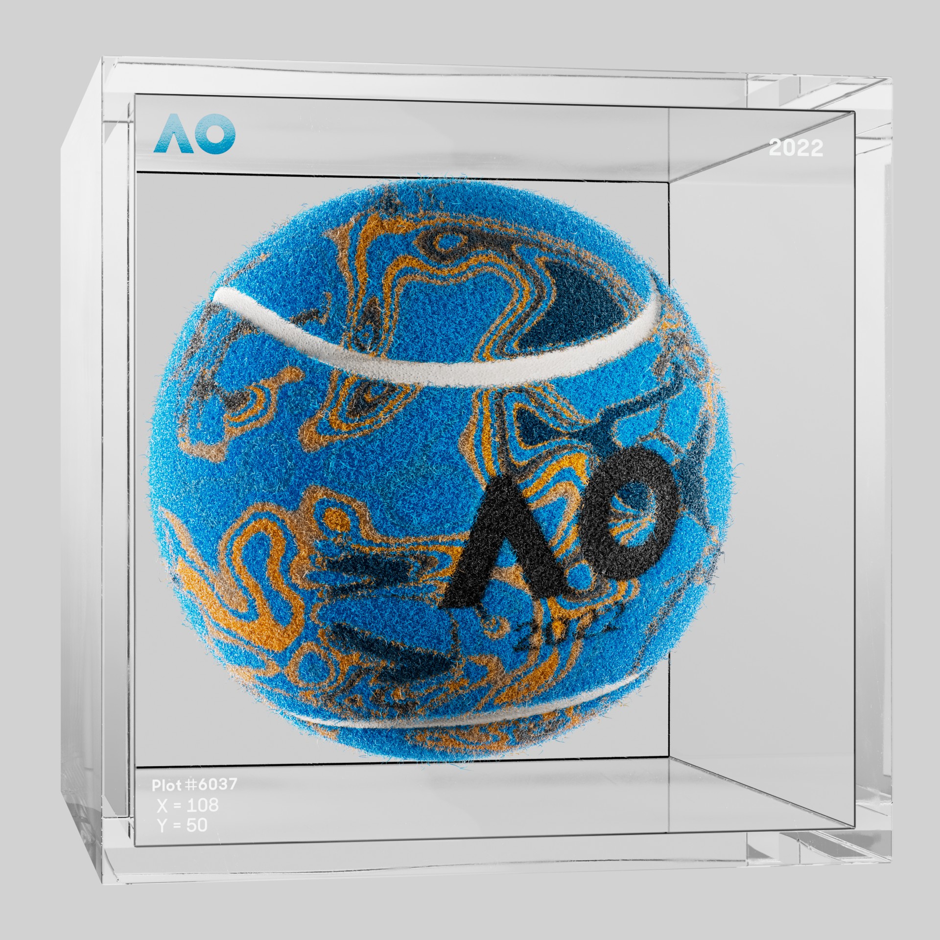 The Australian Open - The Australian Open Art Ball - AO Art Ball #1451 - NFT # 1451