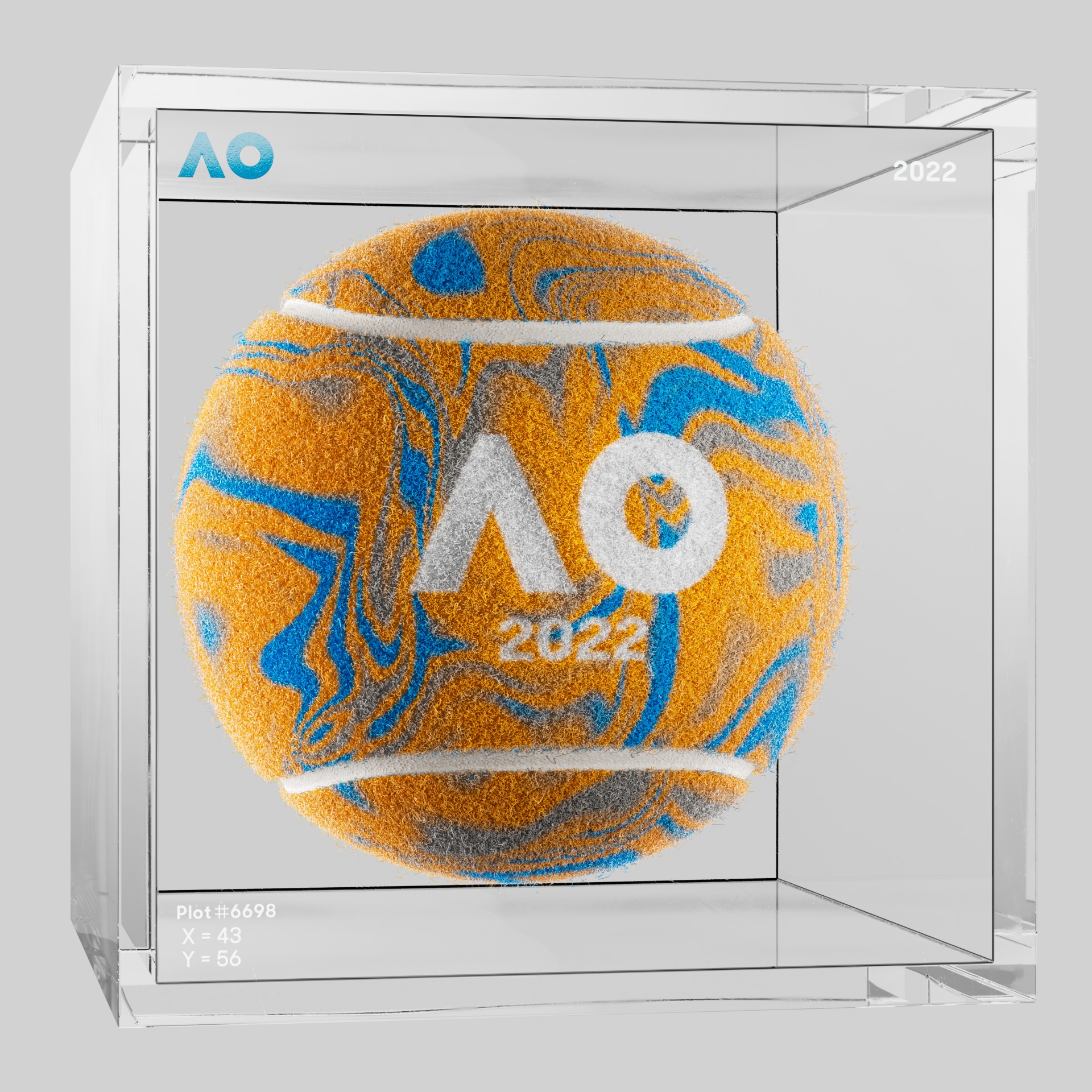 The Australian Open - The Australian Open Art Ball - AO Art Ball #1452 - NFT # 1452