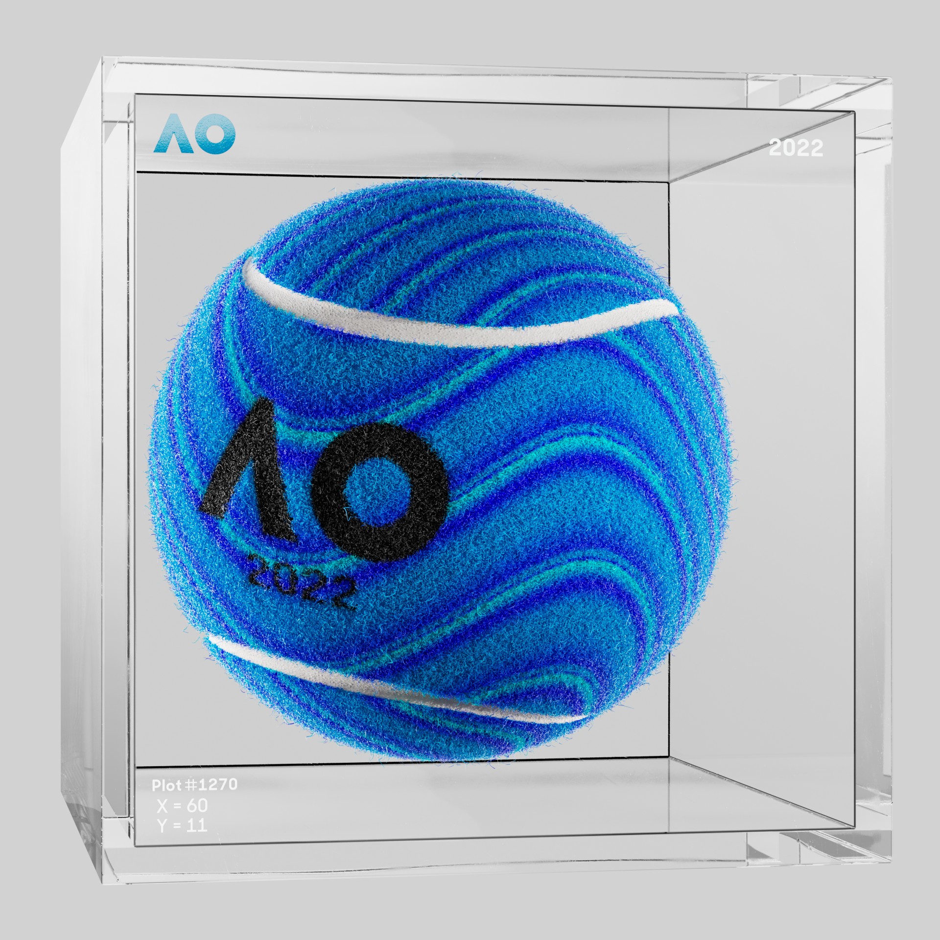 The Australian Open - The Australian Open Art Ball - AO Art Ball #1456 - NFT # 1456