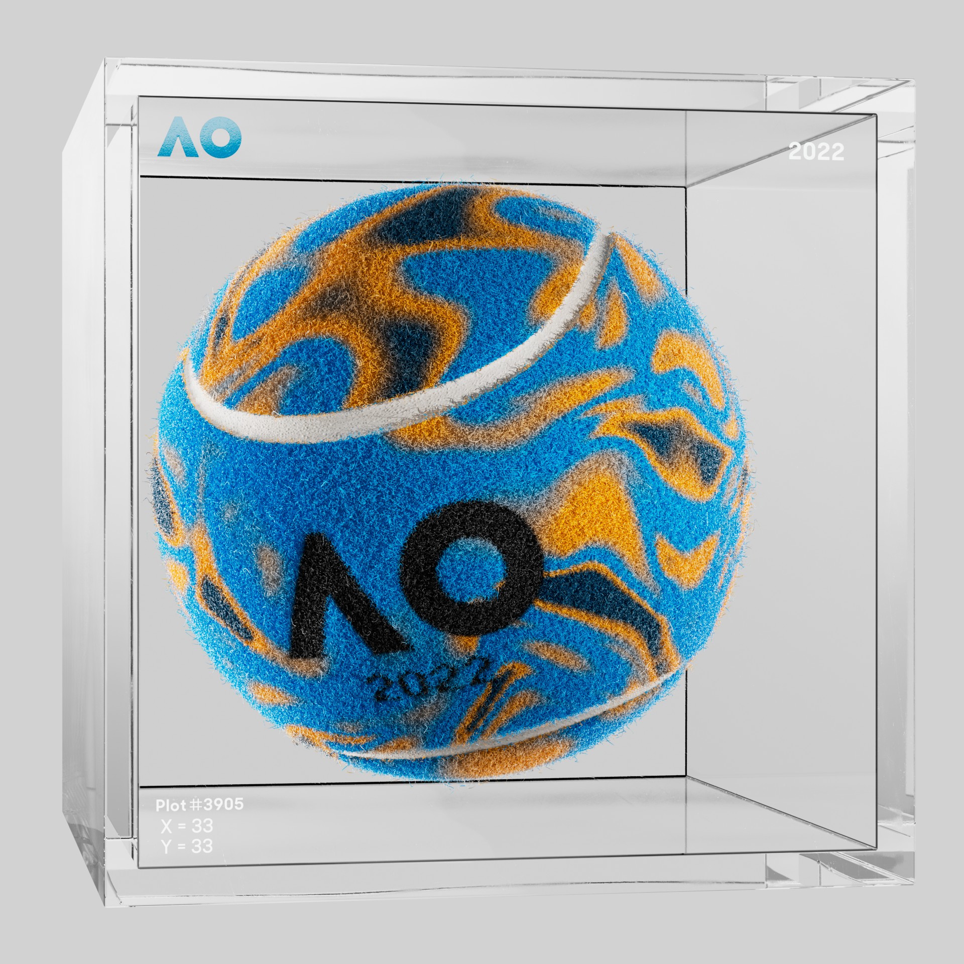 The Australian Open - The Australian Open Art Ball - AO Art Ball #1457 - NFT # 1457