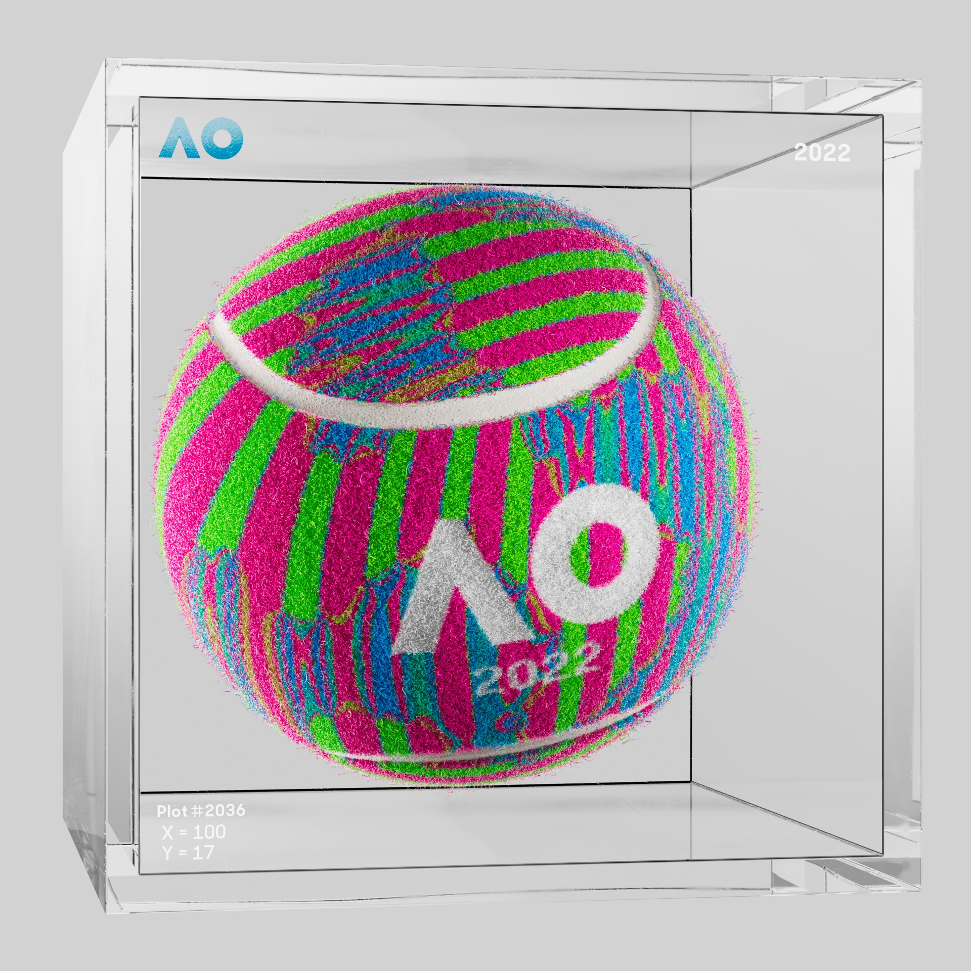 The Australian Open - The Australian Open Art Ball - AO Art Ball #146 - NFT # 146