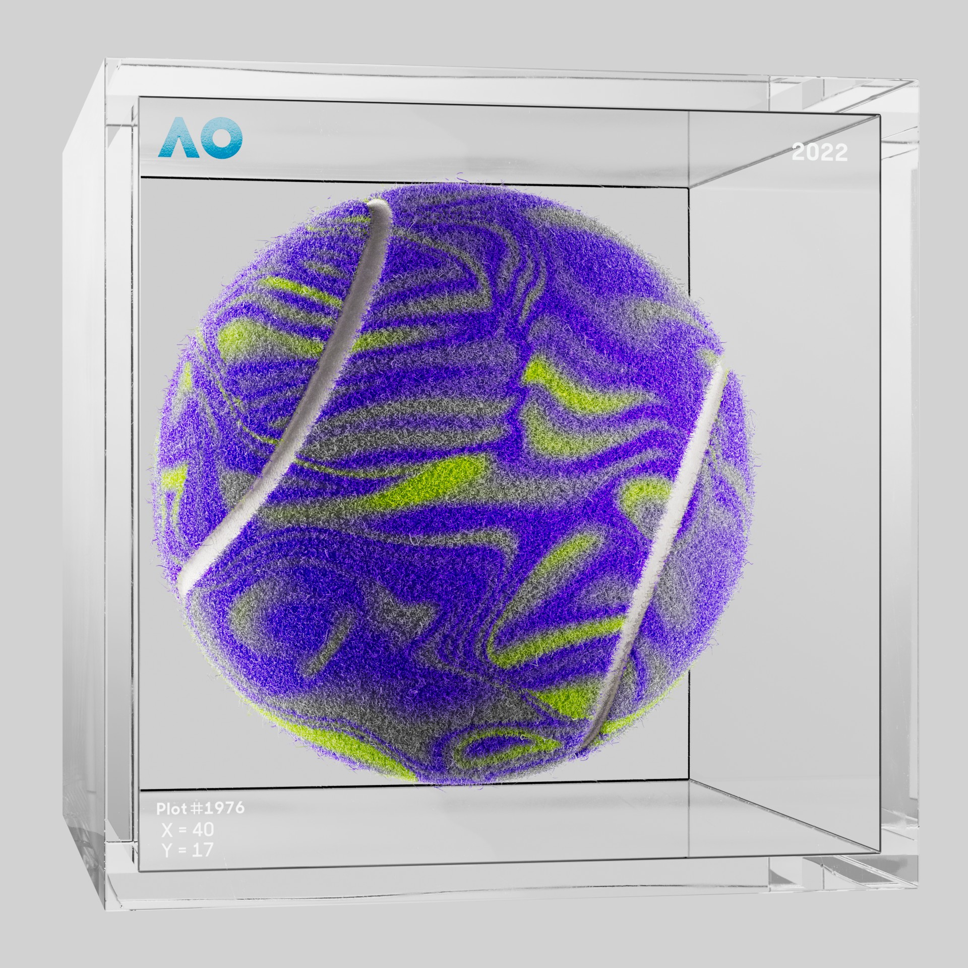 The Australian Open - The Australian Open Art Ball - AO Art Ball #1461 - NFT # 1461