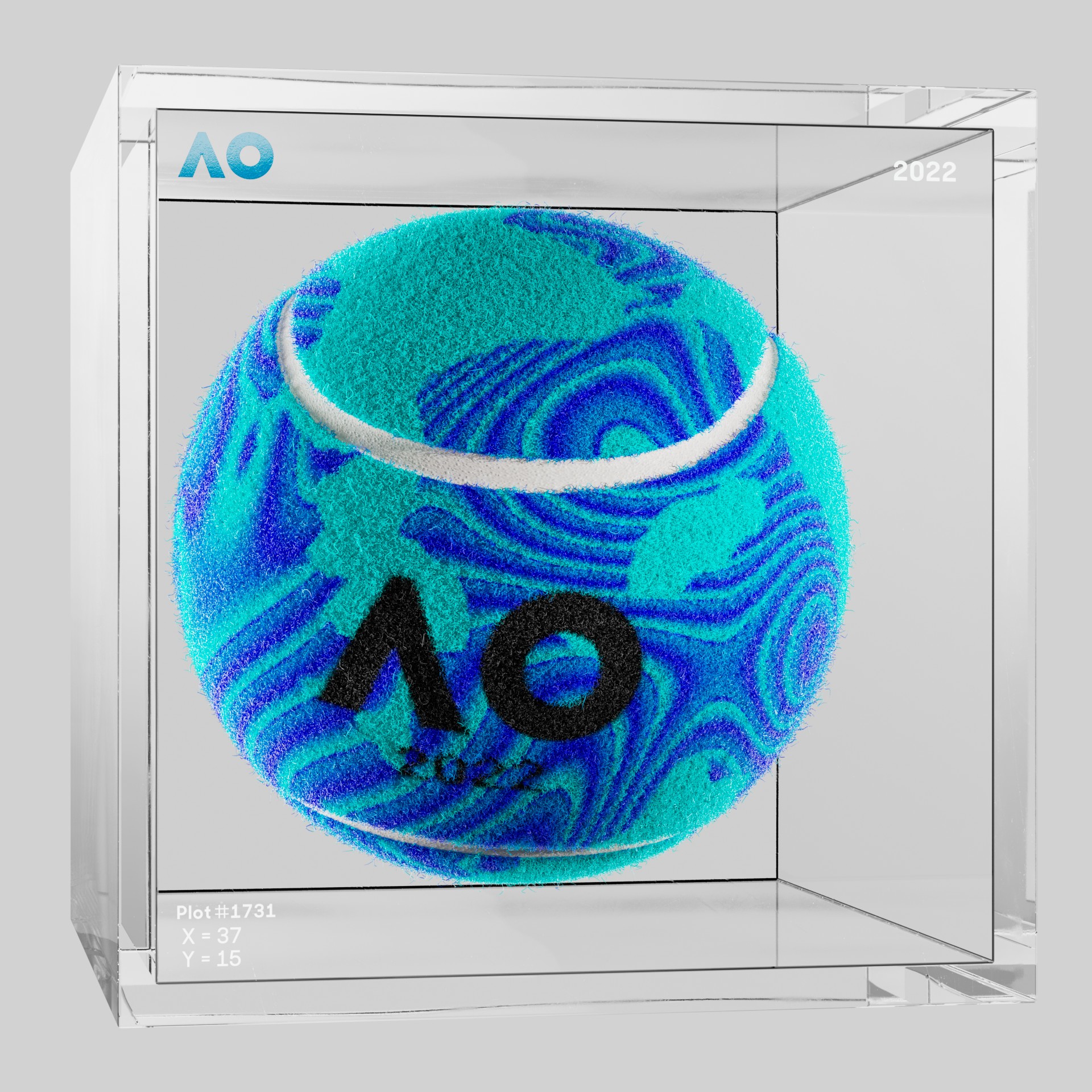 The Australian Open - The Australian Open Art Ball - AO Art Ball #1462 - NFT # 1462