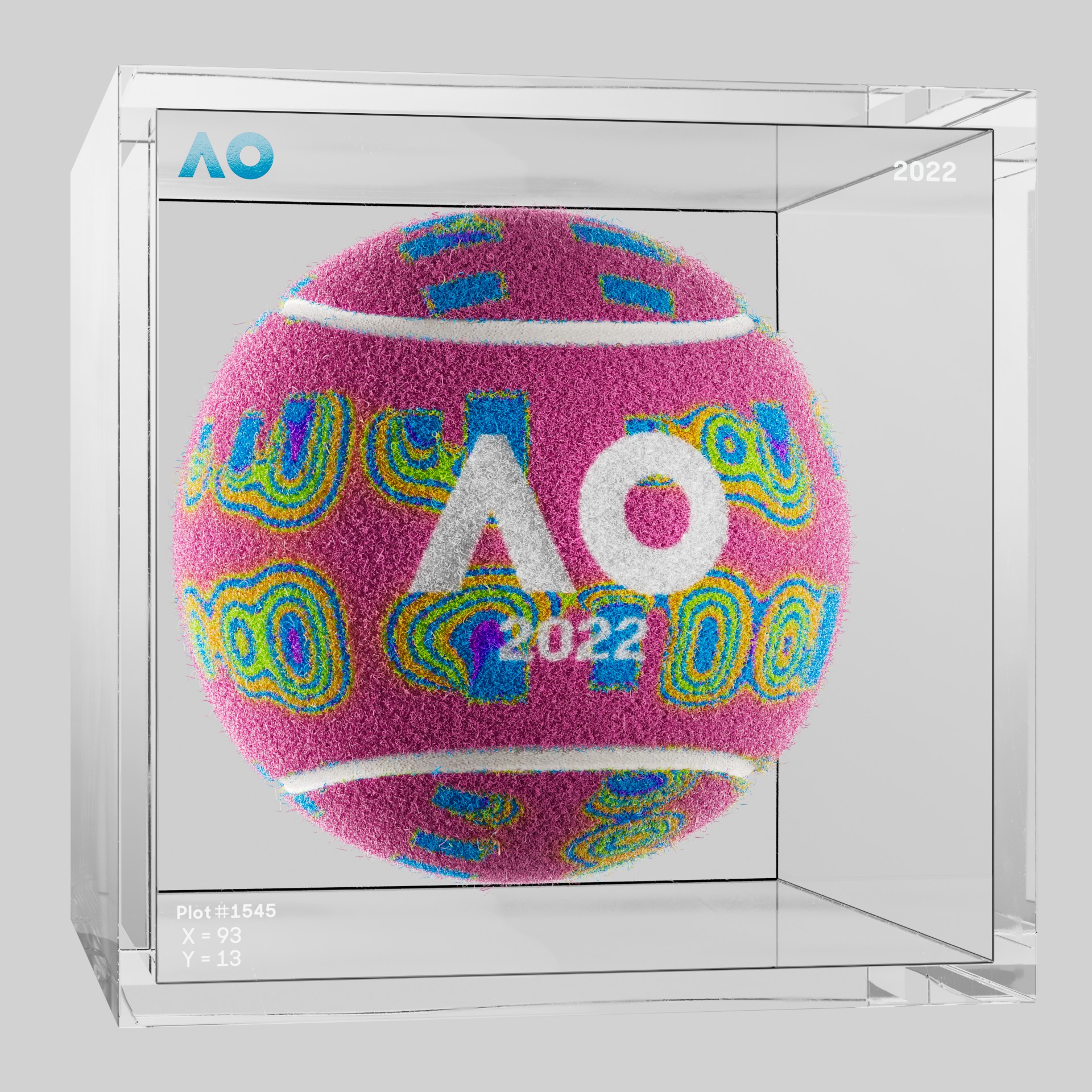 The Australian Open - The Australian Open Art Ball - AO Art Ball #1463 - NFT # 1463