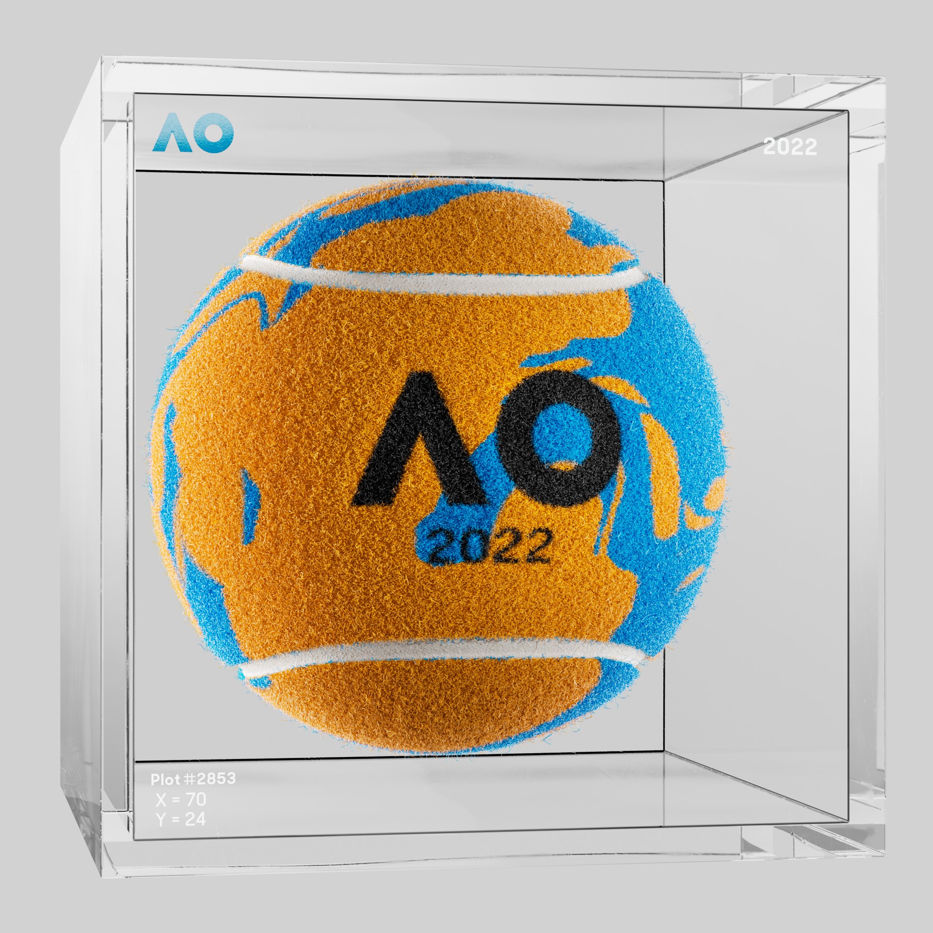 The Australian Open - The Australian Open Art Ball - AO Art Ball #1465 - NFT # 1465