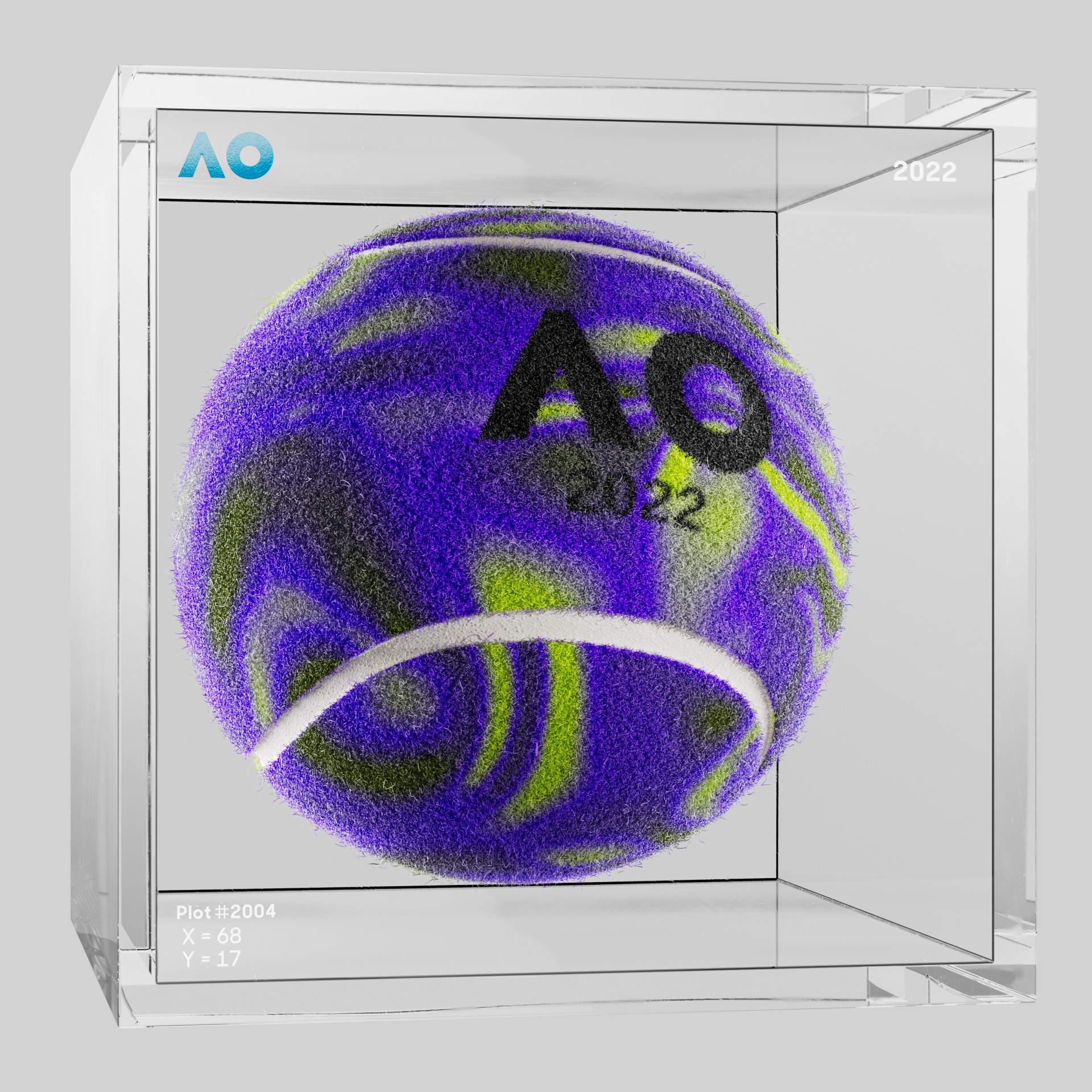 The Australian Open - The Australian Open Art Ball - AO Art Ball #1469 - NFT # 1469