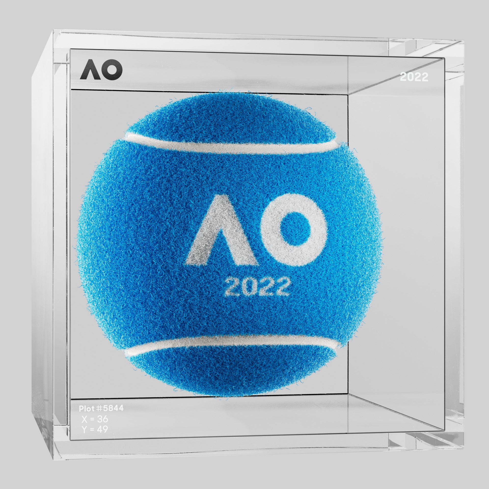 The Australian Open - The Australian Open Art Ball - AO Art Ball #1476 - NFT # 1476