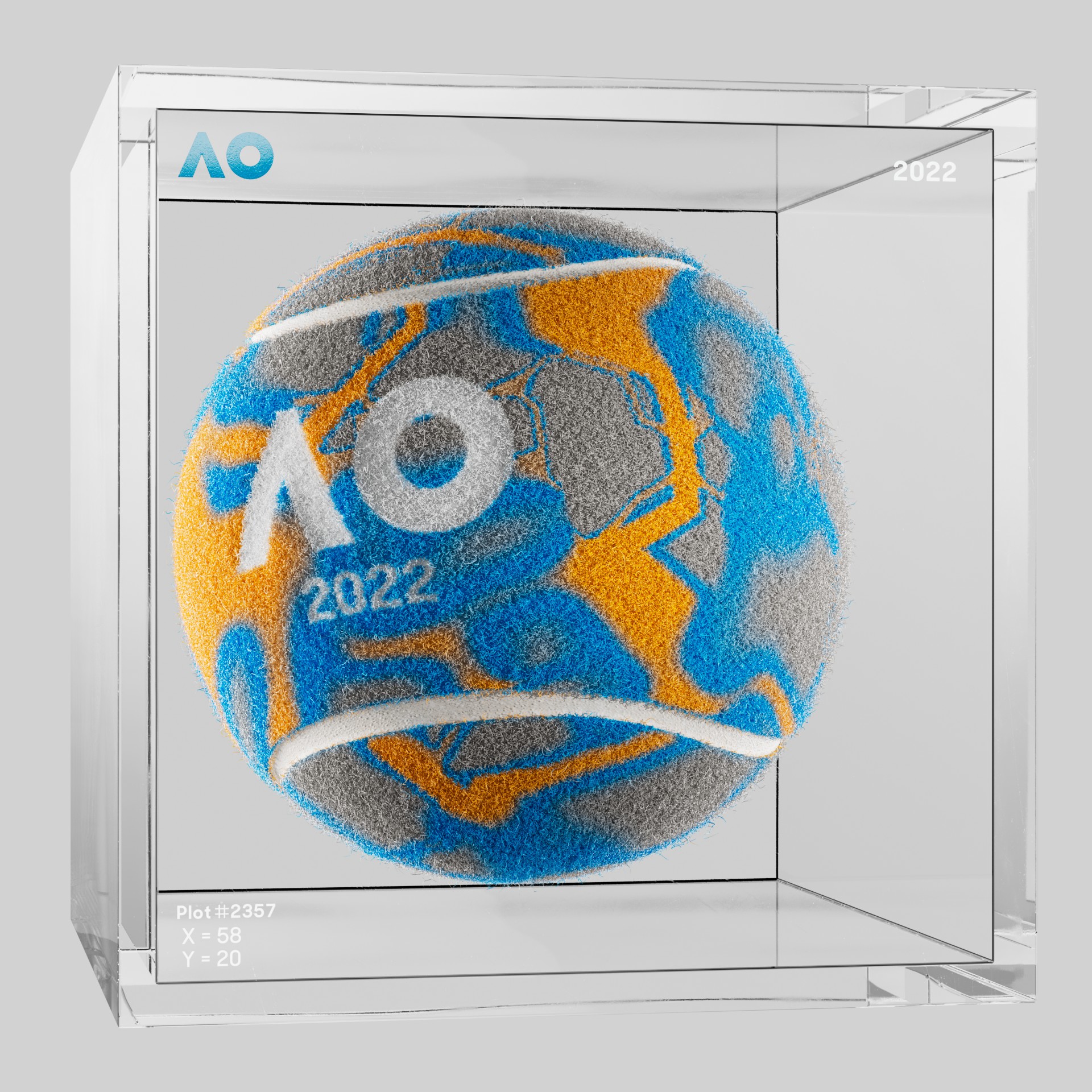 The Australian Open - The Australian Open Art Ball - AO Art Ball #148 - NFT # 148