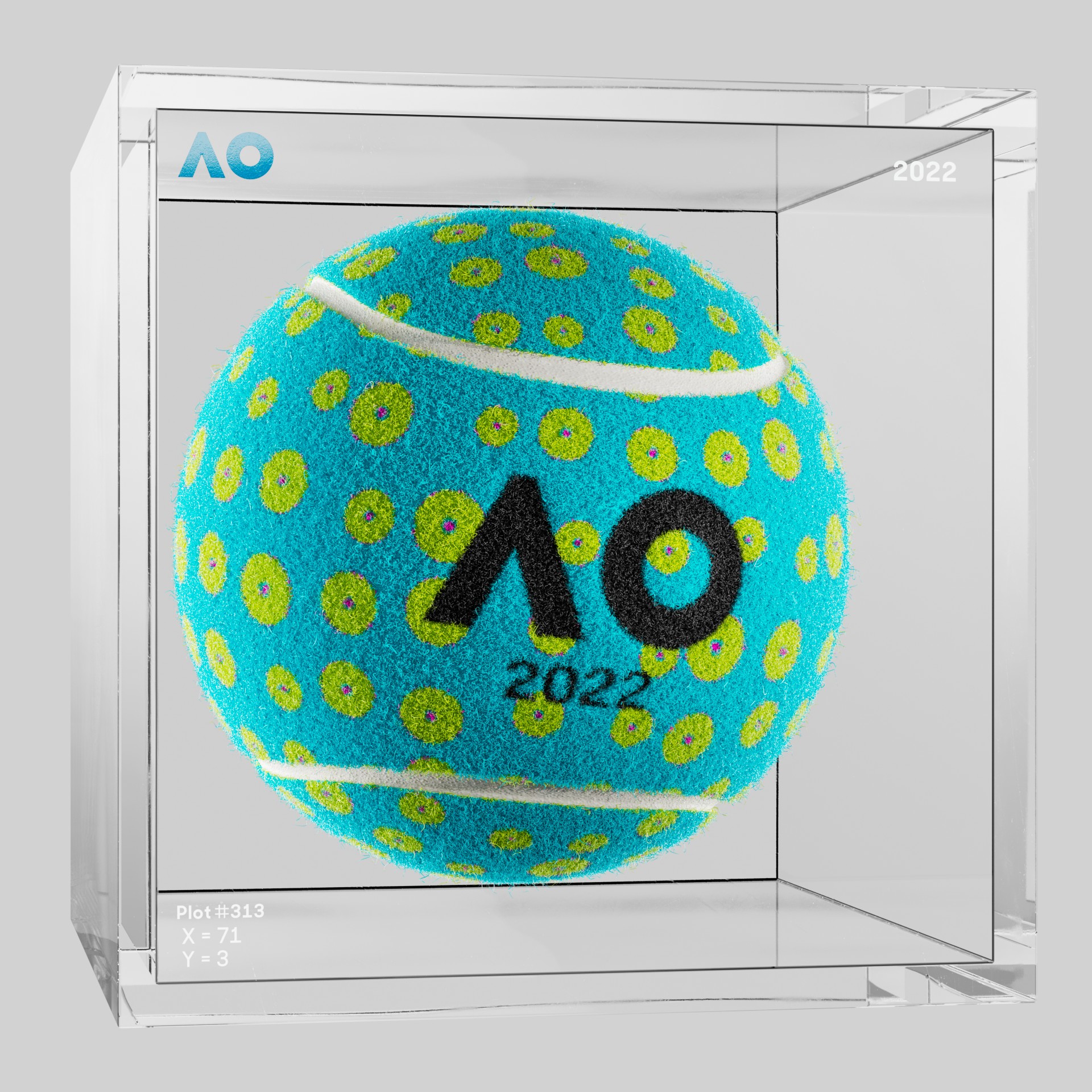 The Australian Open - The Australian Open Art Ball - AO Art Ball #1481 - NFT # 1481