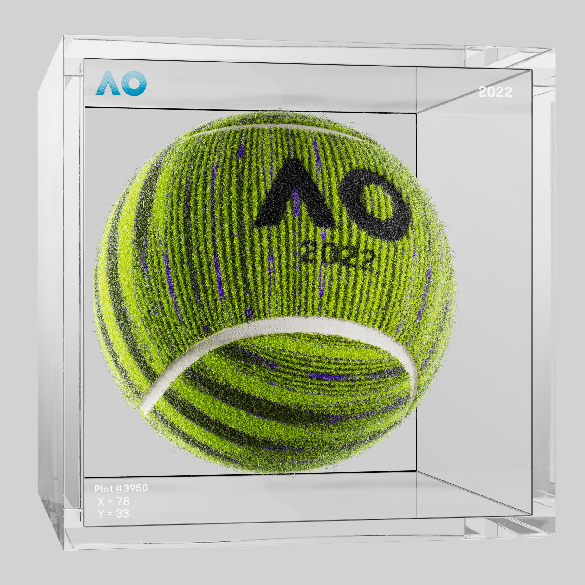 The Australian Open - The Australian Open Art Ball - AO Art Ball #1484 - NFT # 1484