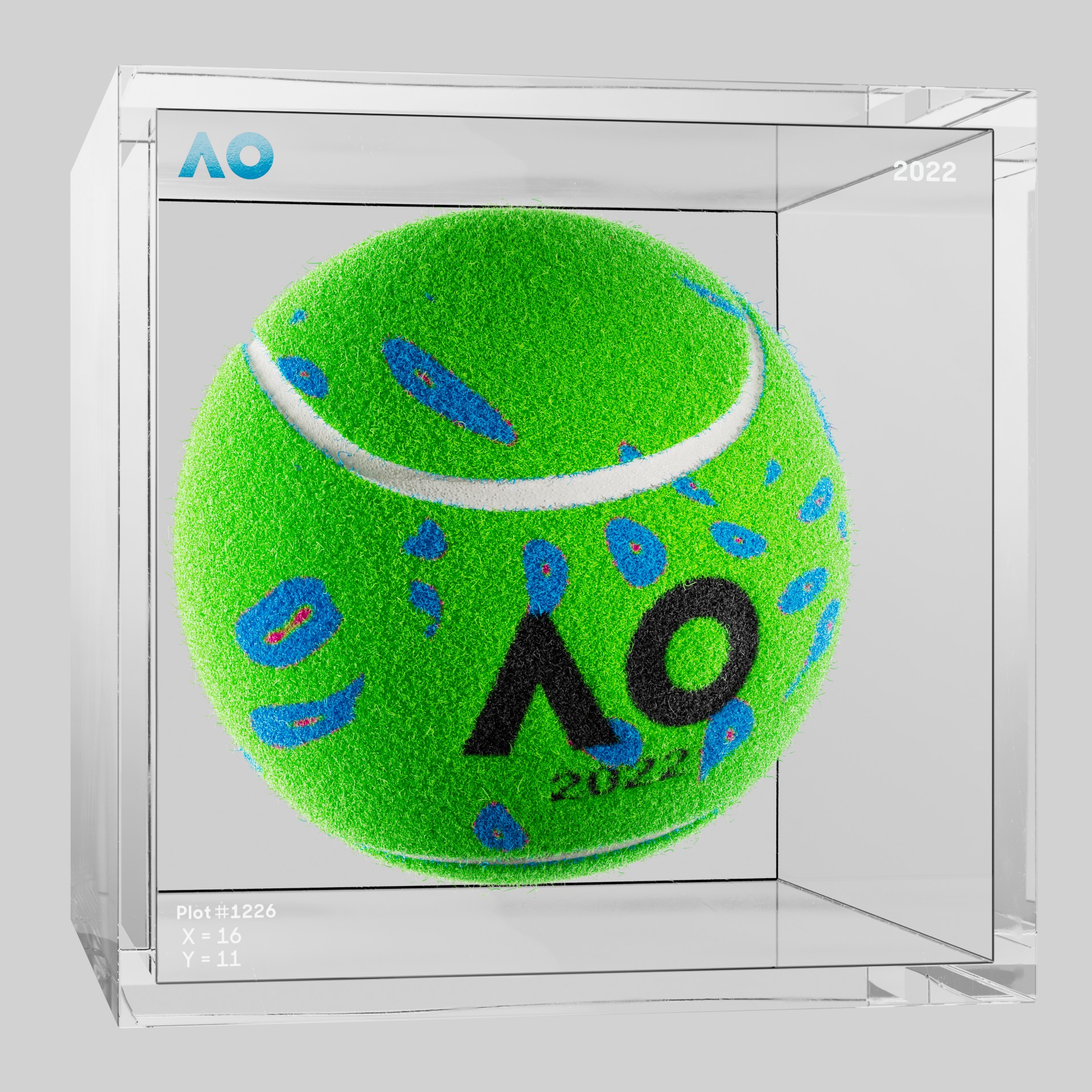 The Australian Open - The Australian Open Art Ball - AO Art Ball #149 - NFT # 149