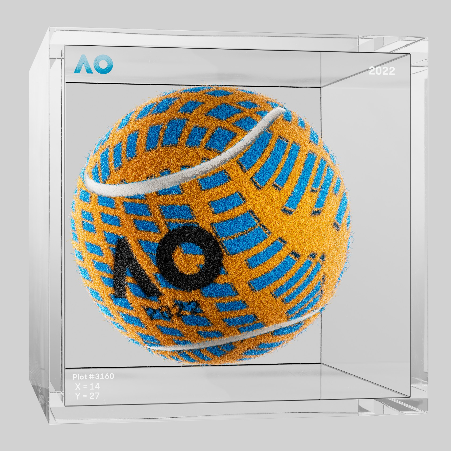 The Australian Open - The Australian Open Art Ball - AO Art Ball #1494 - NFT # 1494