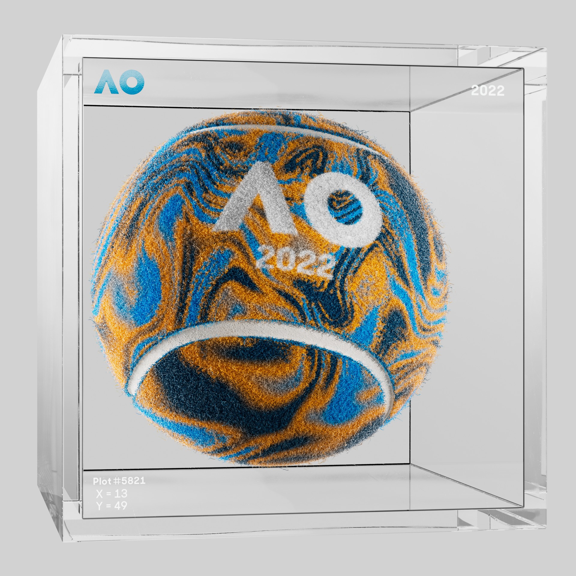 The Australian Open - The Australian Open Art Ball - AO Art Ball #15 - NFT # 15