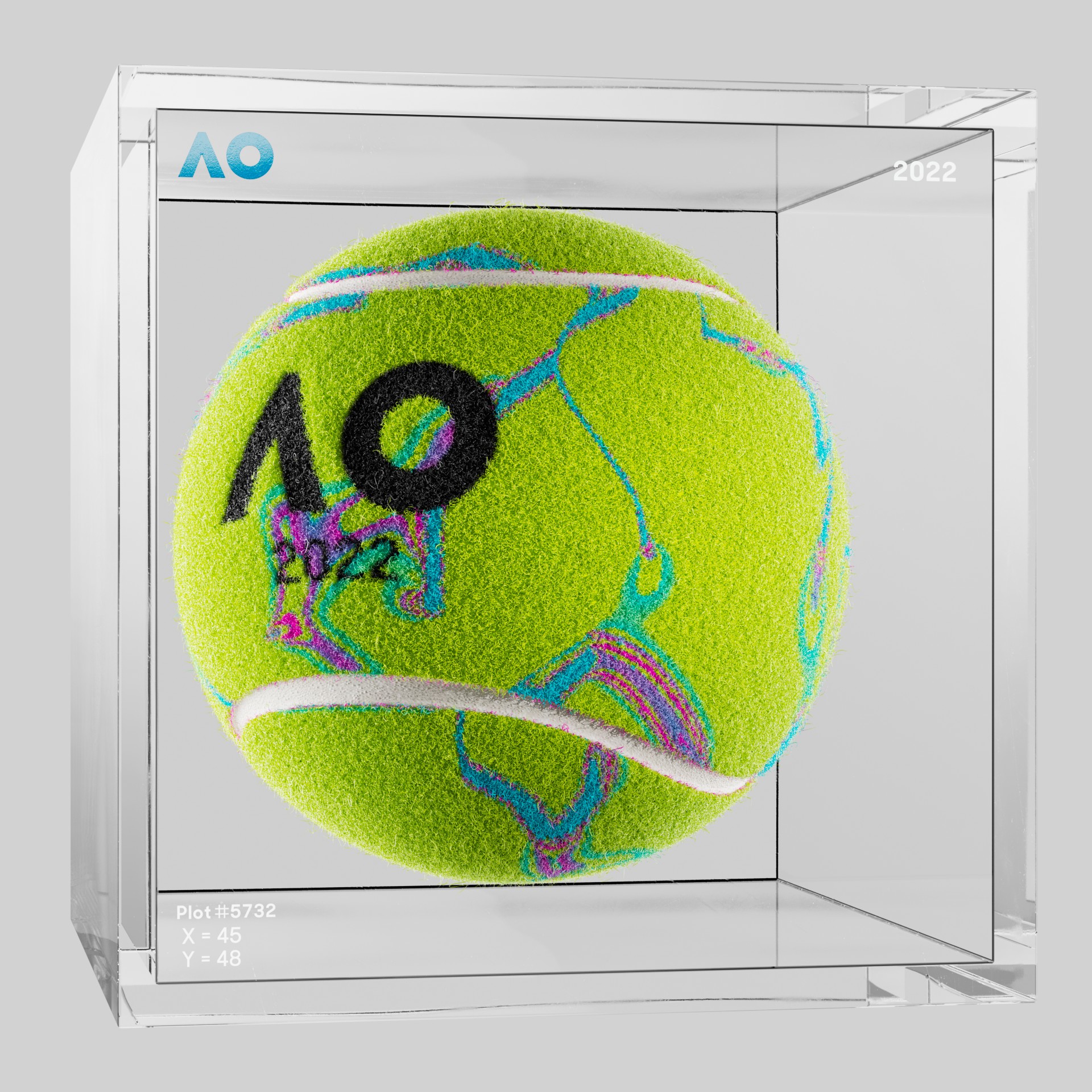 The Australian Open - The Australian Open Art Ball - AO Art Ball #1503 - NFT # 1503