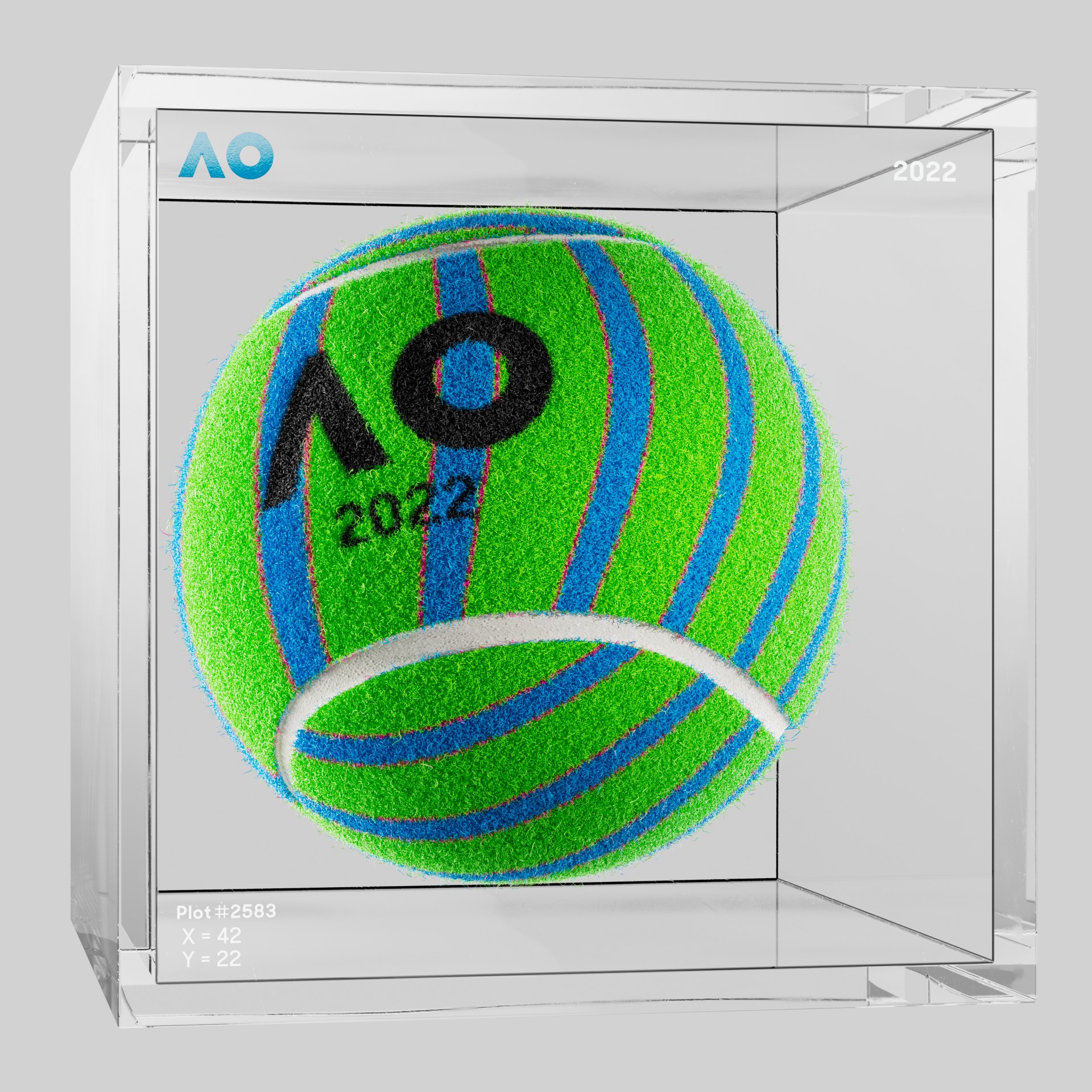 The Australian Open - The Australian Open Art Ball - AO Art Ball #1509 - NFT # 1509