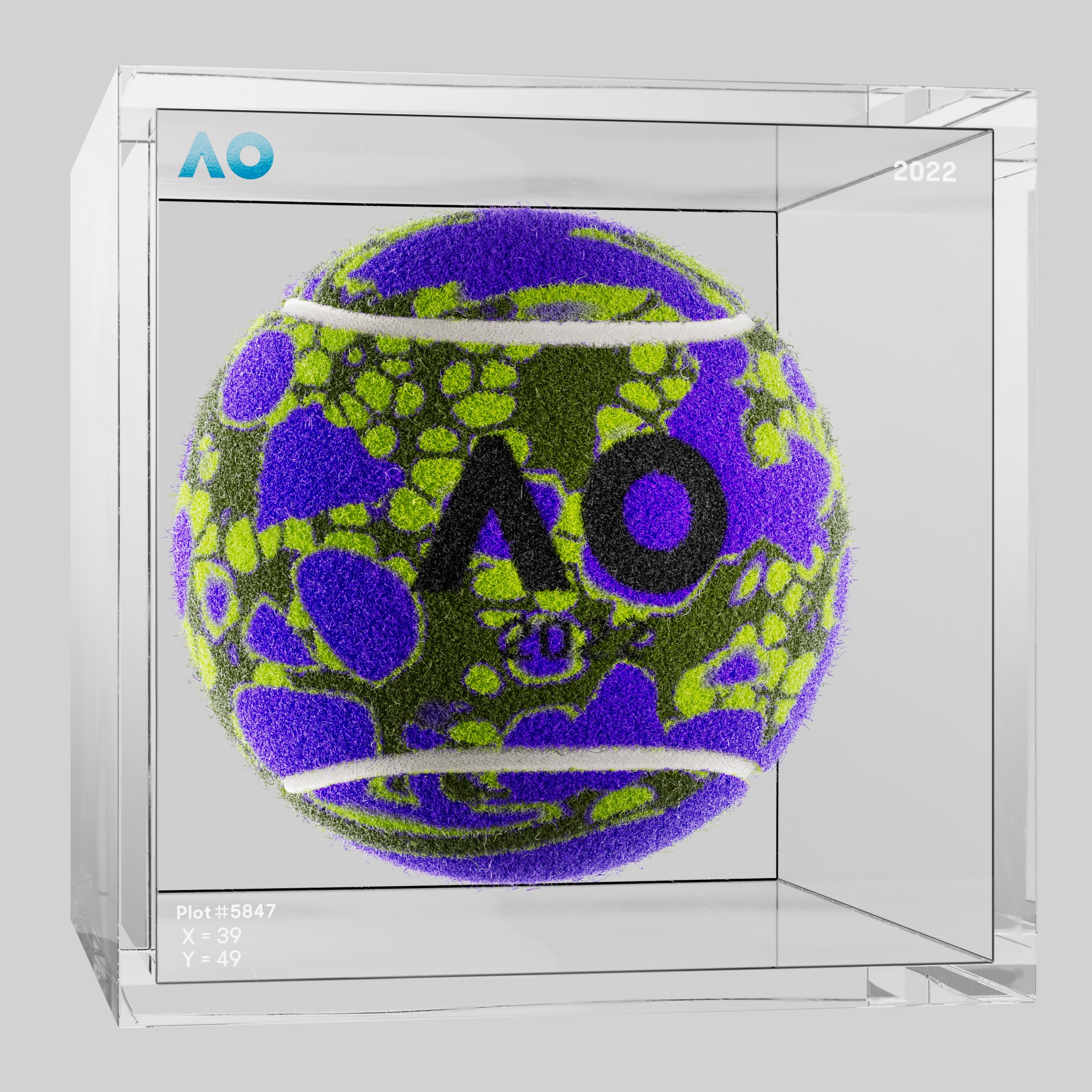 The Australian Open - The Australian Open Art Ball - AO Art Ball #151 - NFT # 151