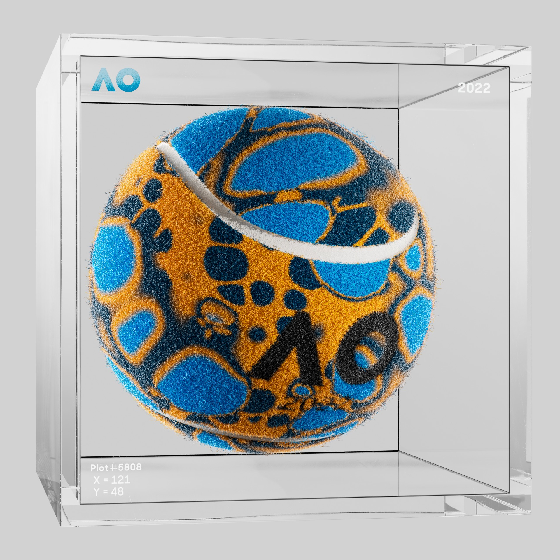 The Australian Open - The Australian Open Art Ball - AO Art Ball #1511 - NFT # 1511