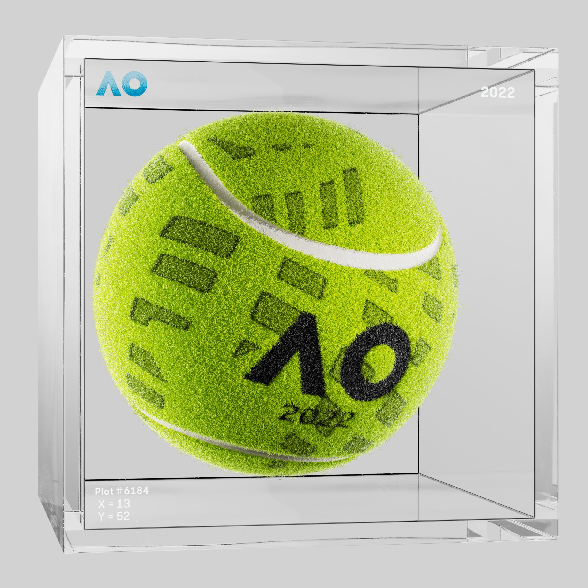The Australian Open - The Australian Open Art Ball - AO Art Ball #1516 - NFT # 1516