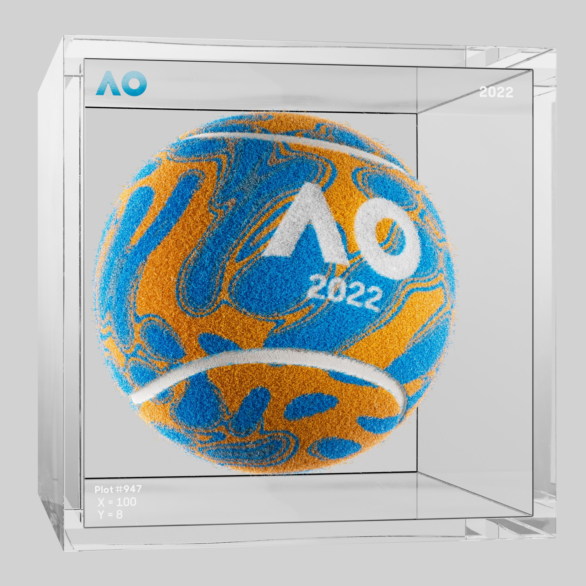 The Australian Open - The Australian Open Art Ball - AO Art Ball #152 - NFT # 152