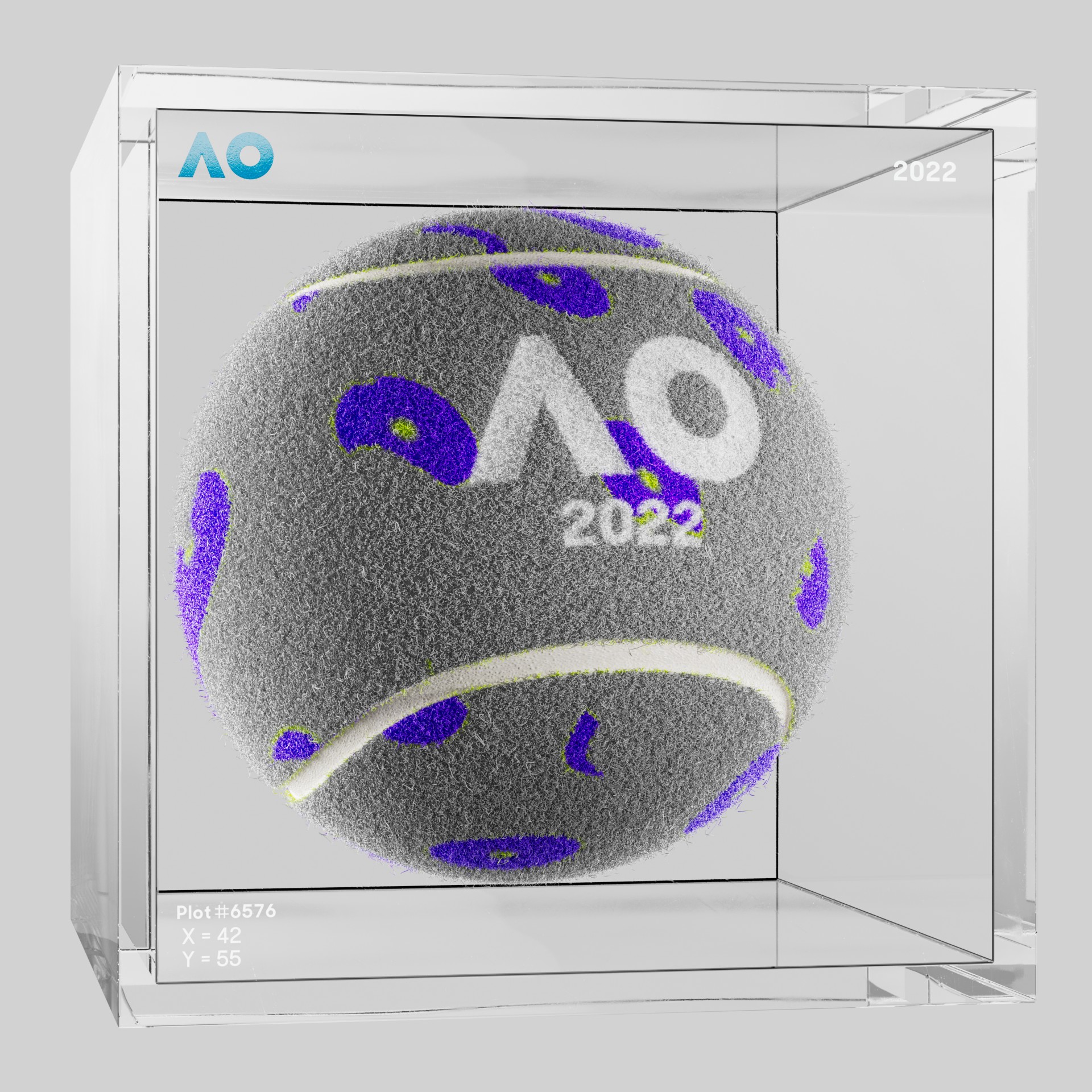 The Australian Open - The Australian Open Art Ball - AO Art Ball #1521 - NFT # 1521