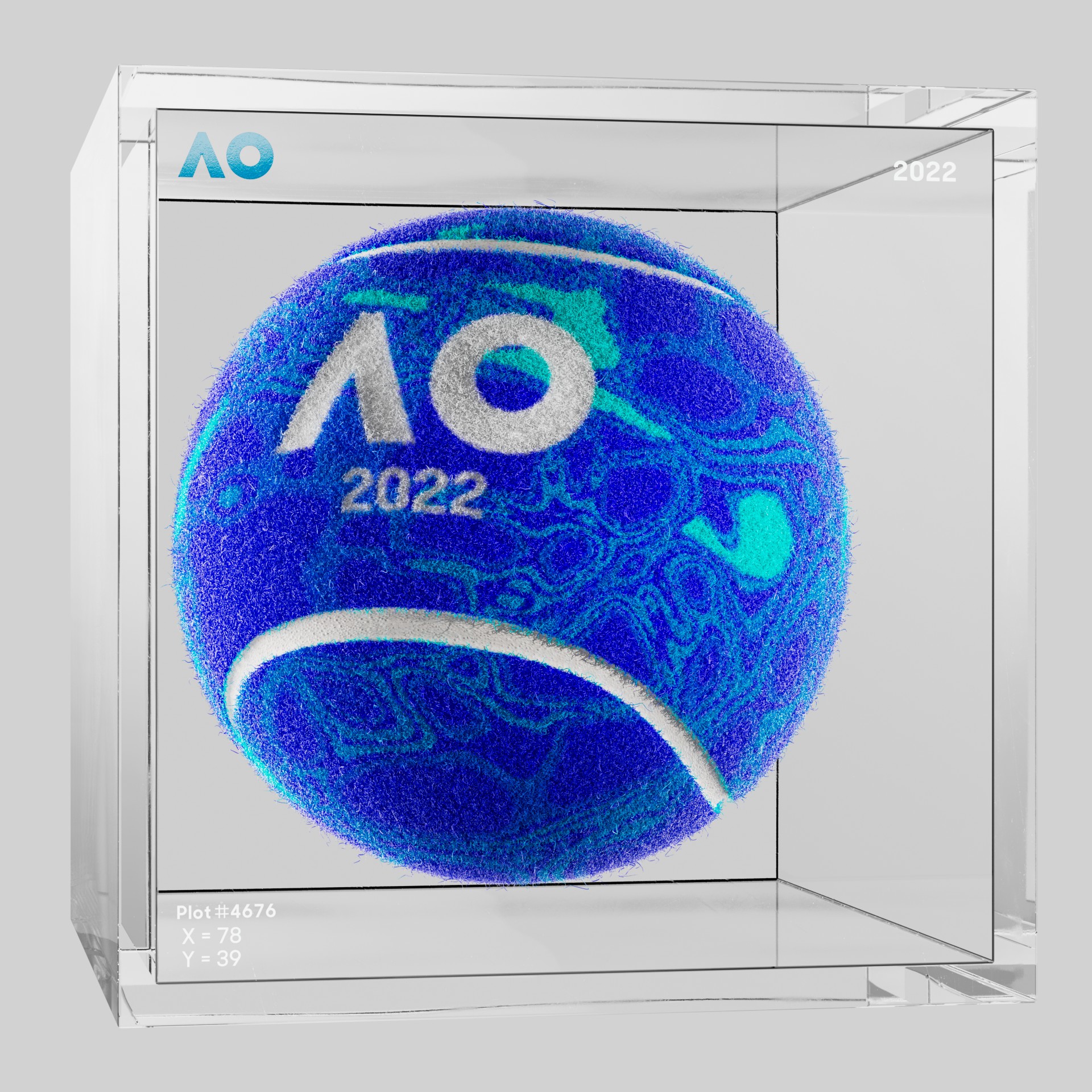 The Australian Open - The Australian Open Art Ball - AO Art Ball #1531 - NFT # 1531