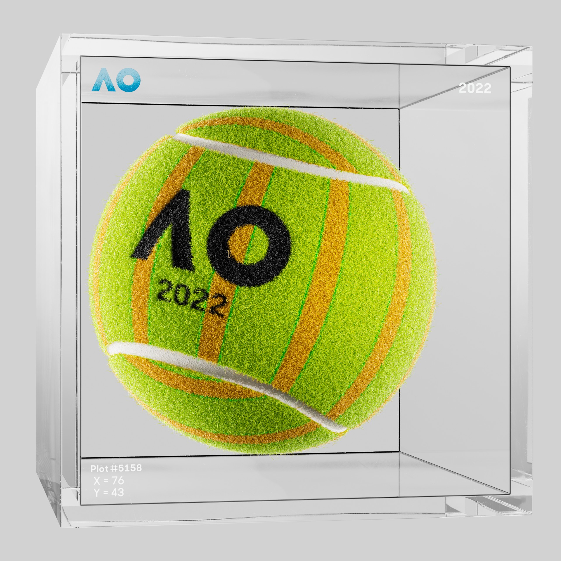The Australian Open - The Australian Open Art Ball - AO Art Ball #1532 - NFT # 1532