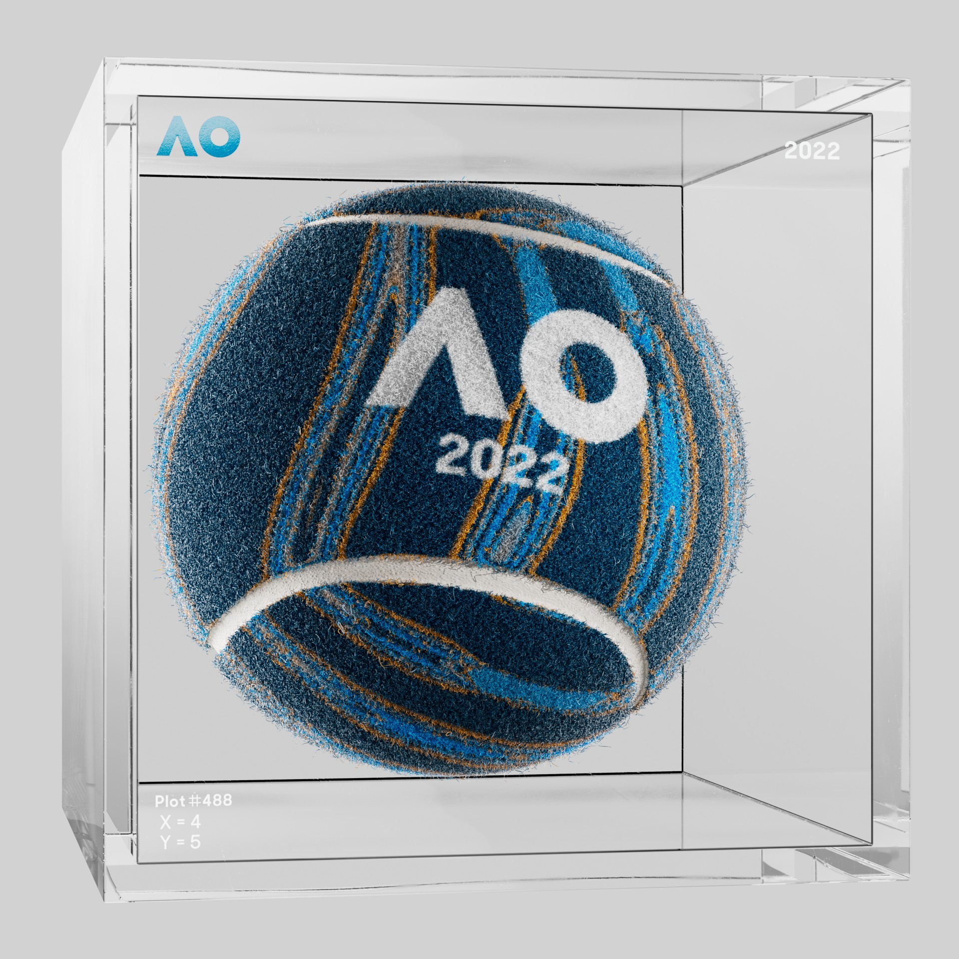 The Australian Open - The Australian Open Art Ball - AO Art Ball #1534 - NFT # 1534