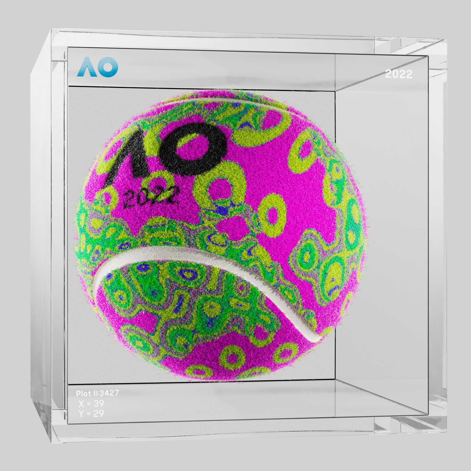 The Australian Open - The Australian Open Art Ball - AO Art Ball #1541 - NFT # 1541