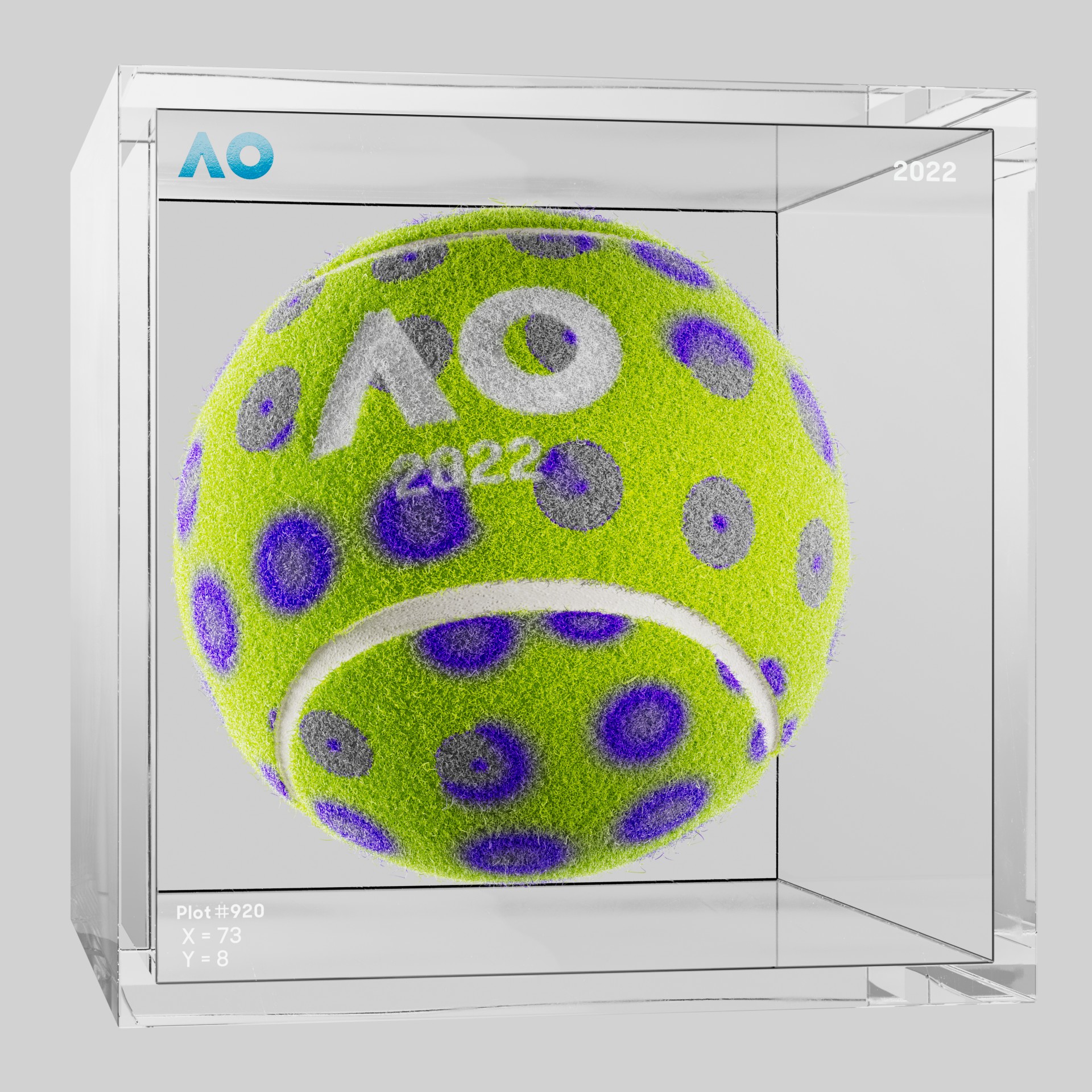 The Australian Open - The Australian Open Art Ball - AO Art Ball #1543 - NFT # 1543