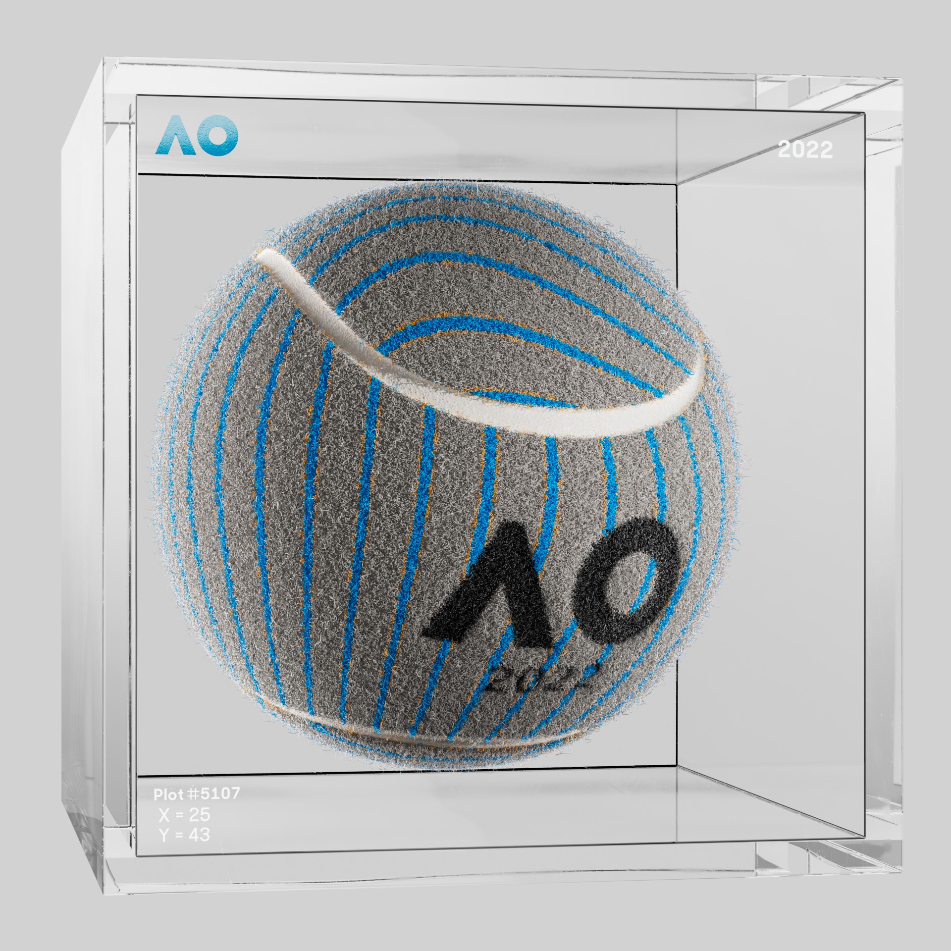 The Australian Open - The Australian Open Art Ball - AO Art Ball #1545 - NFT # 1545