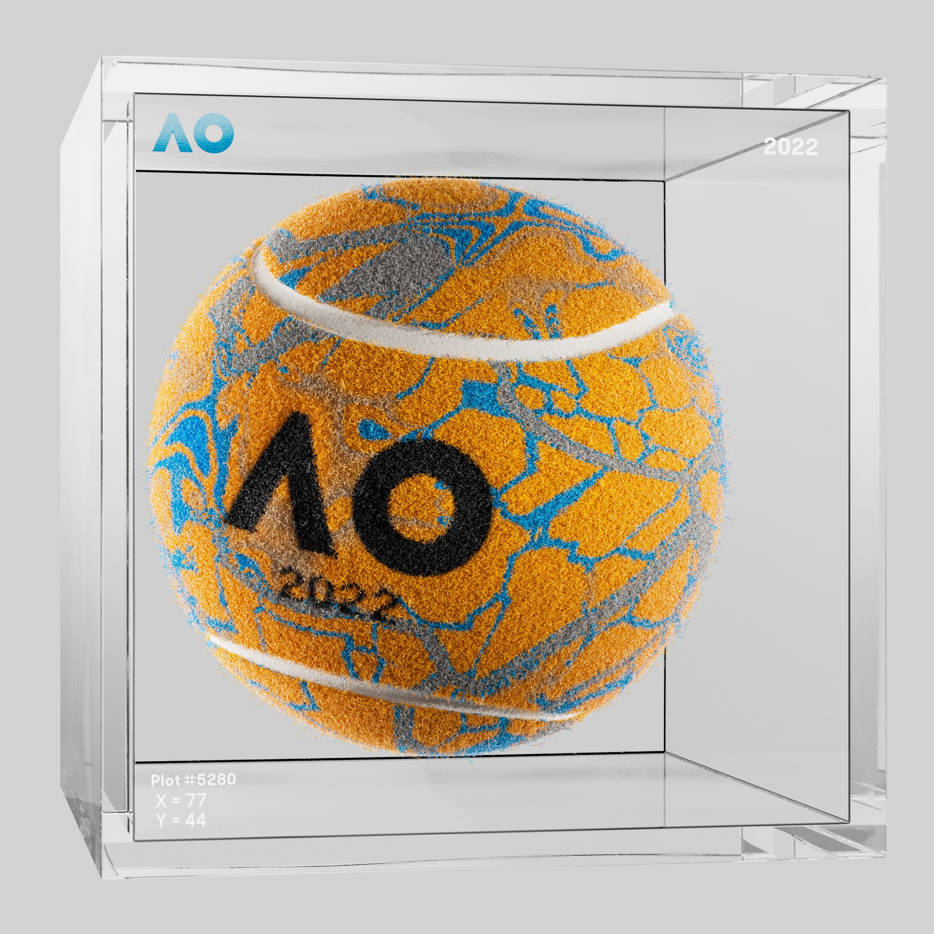 The Australian Open - The Australian Open Art Ball - AO Art Ball #156 - NFT # 156