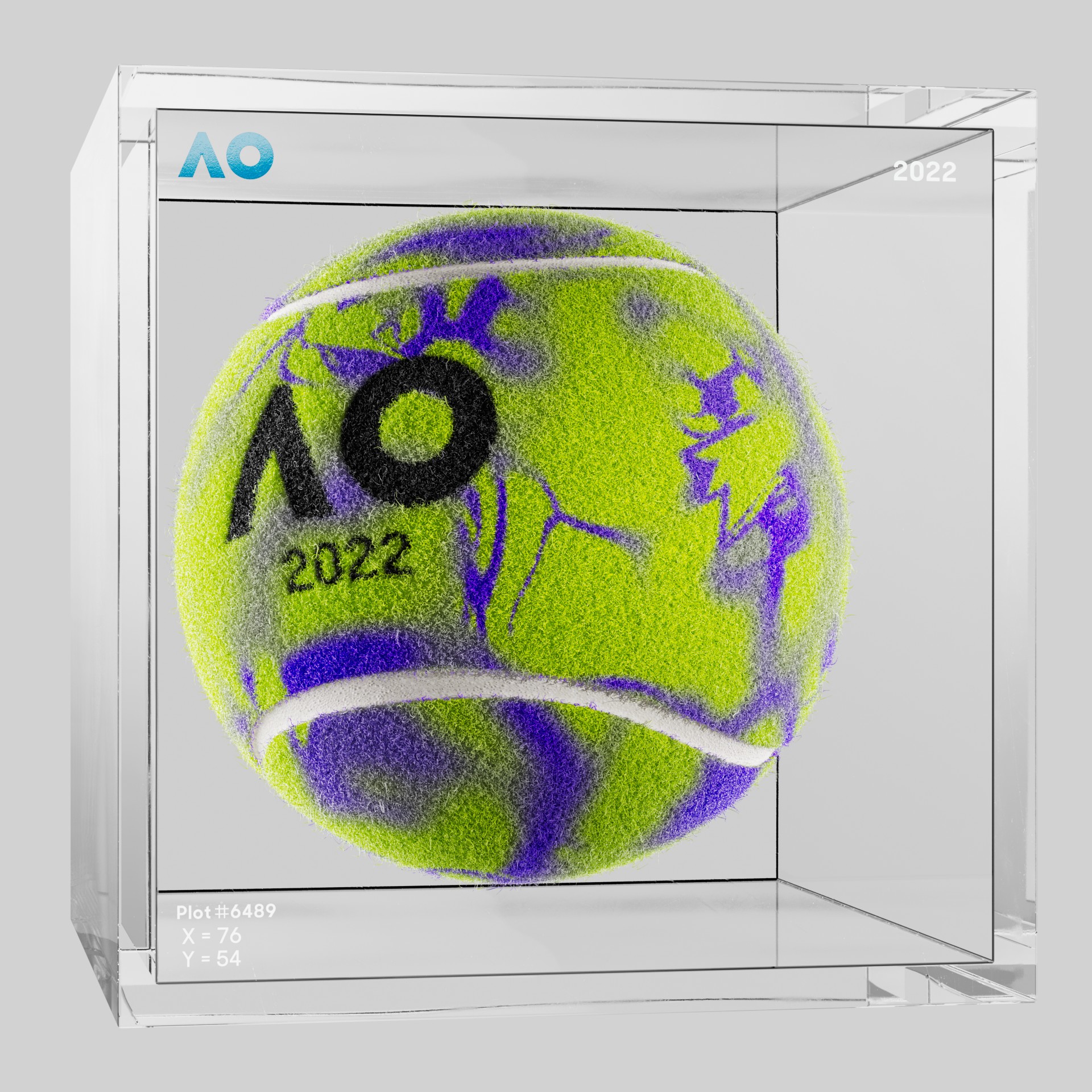 The Australian Open - The Australian Open Art Ball - AO Art Ball #1564 - NFT # 1564