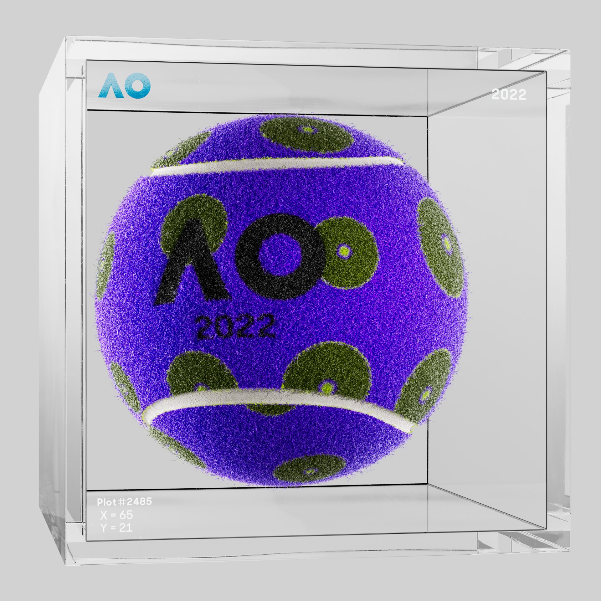 The Australian Open - The Australian Open Art Ball - AO Art Ball #1567 - NFT # 1567