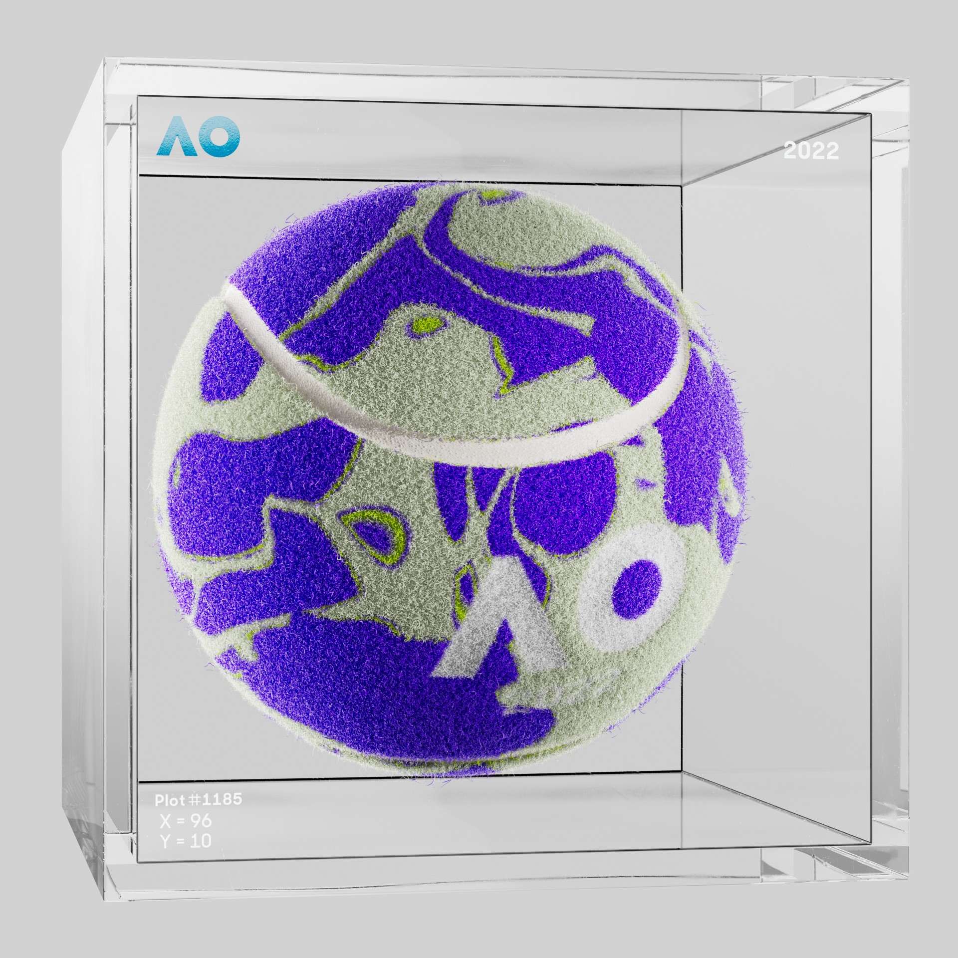 The Australian Open - The Australian Open Art Ball - AO Art Ball #1568 - NFT # 1568
