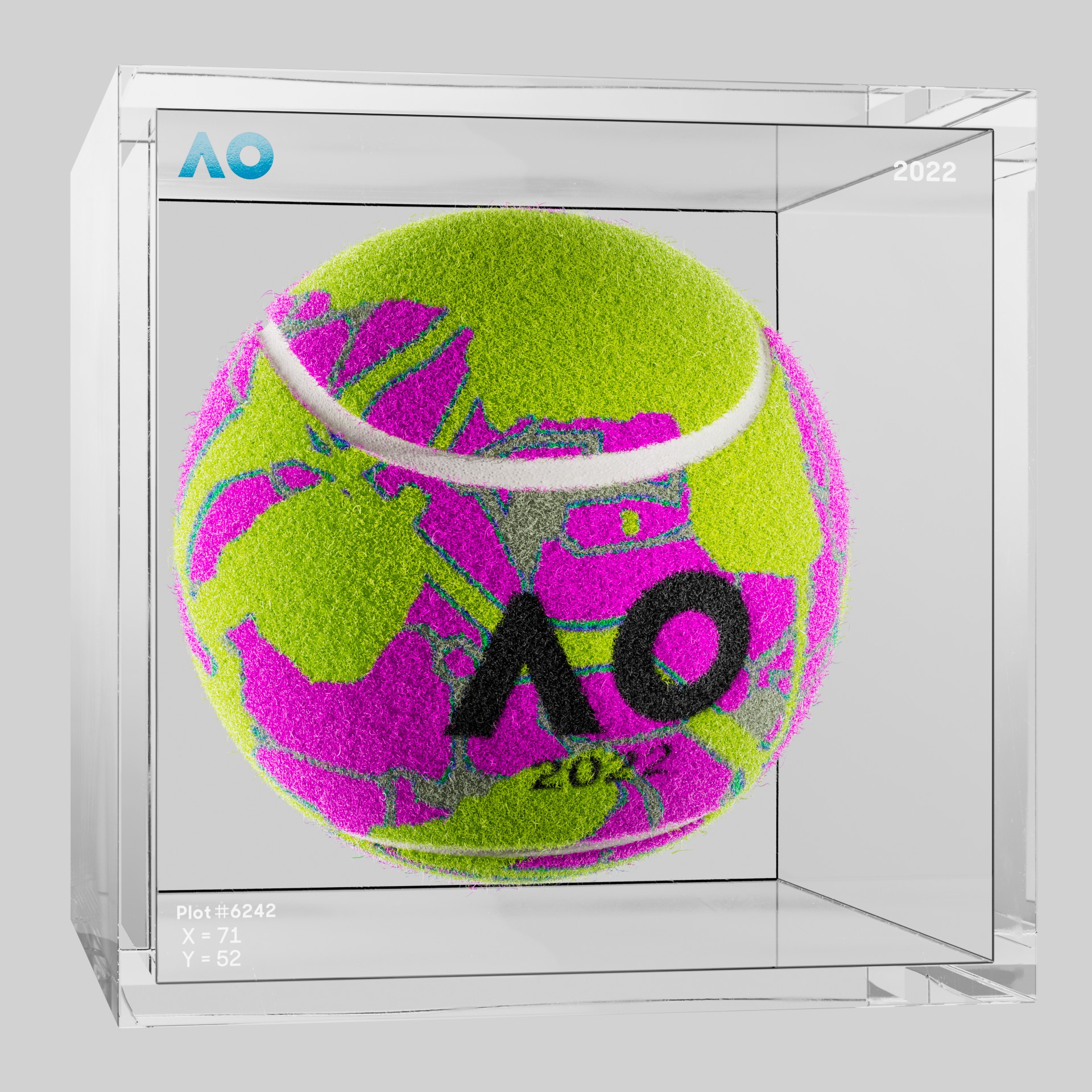 The Australian Open - The Australian Open Art Ball - AO Art Ball #1574 - NFT # 1574