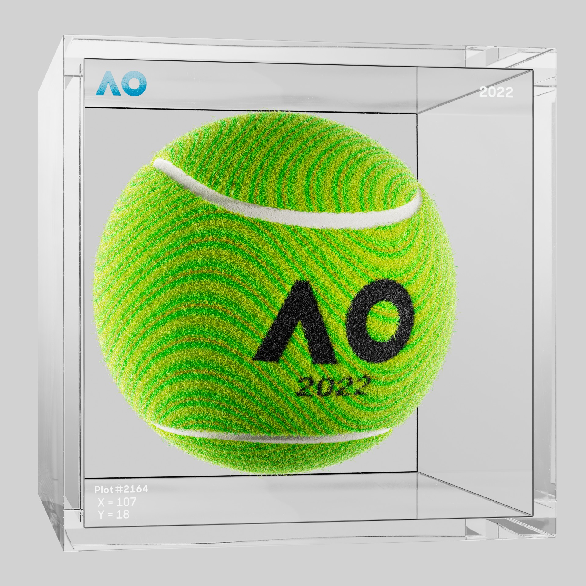 The Australian Open - The Australian Open Art Ball - AO Art Ball #1575 - NFT # 1575