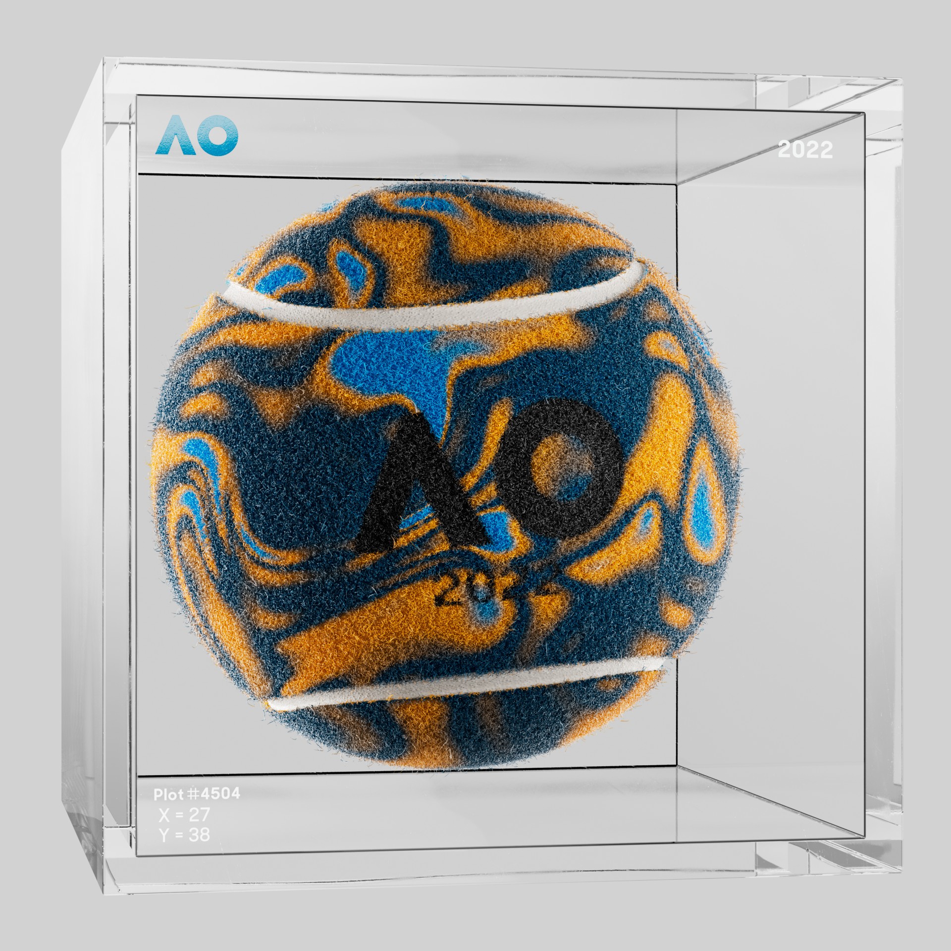 The Australian Open - The Australian Open Art Ball - AO Art Ball #1578 - NFT # 1578