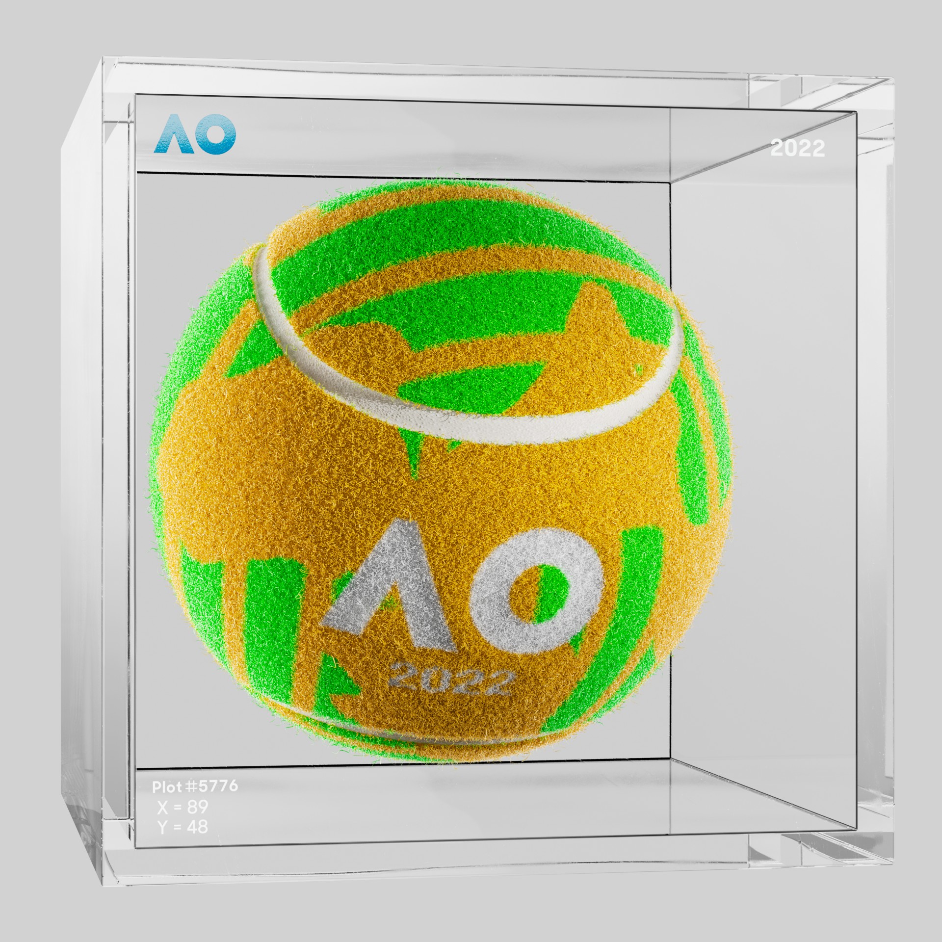 The Australian Open - The Australian Open Art Ball - AO Art Ball #1579 - NFT # 1579