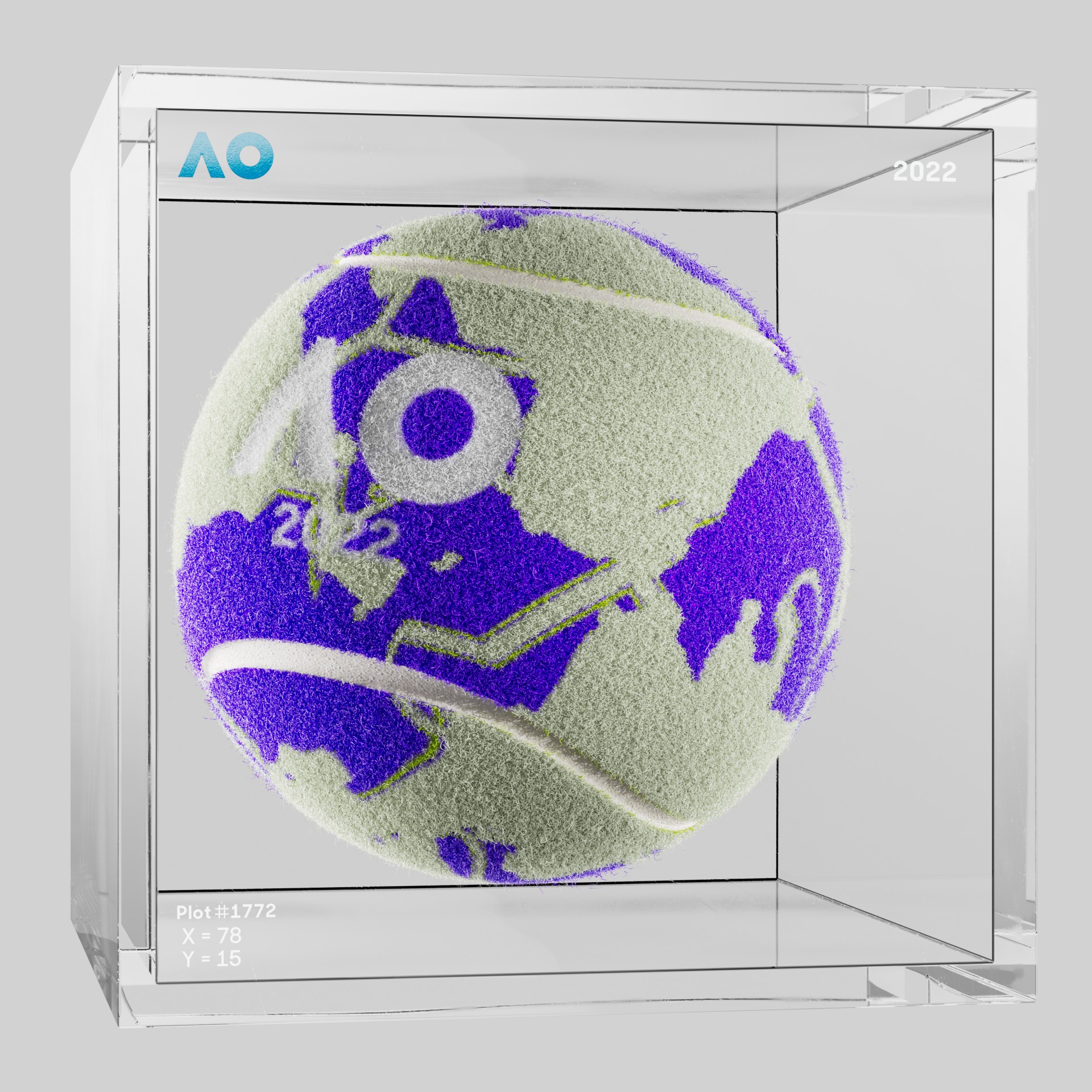 The Australian Open - The Australian Open Art Ball - AO Art Ball #158 - NFT # 158