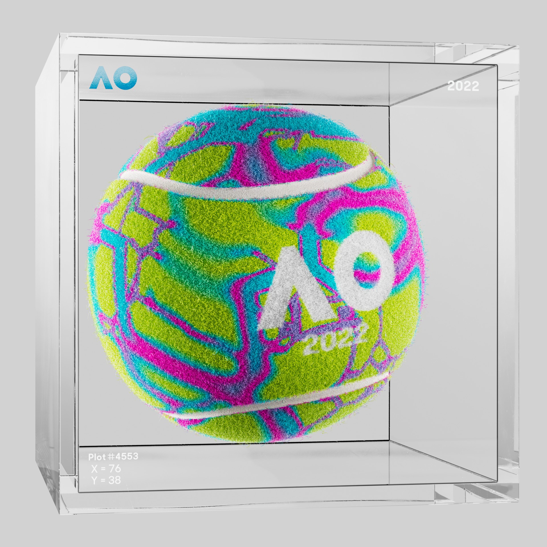 The Australian Open - The Australian Open Art Ball - AO Art Ball #1581 - NFT # 1581