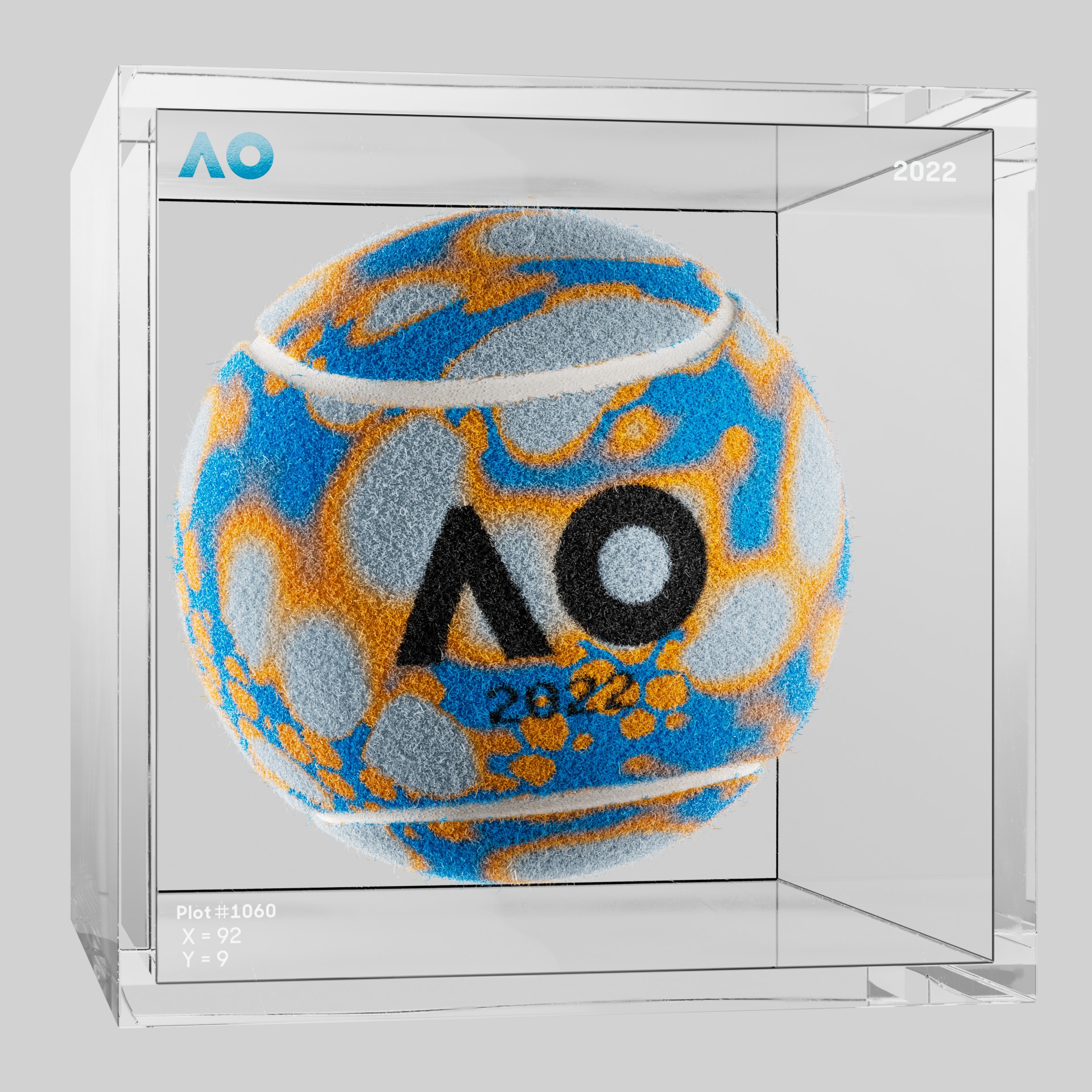The Australian Open - The Australian Open Art Ball - AO Art Ball #159 - NFT # 159