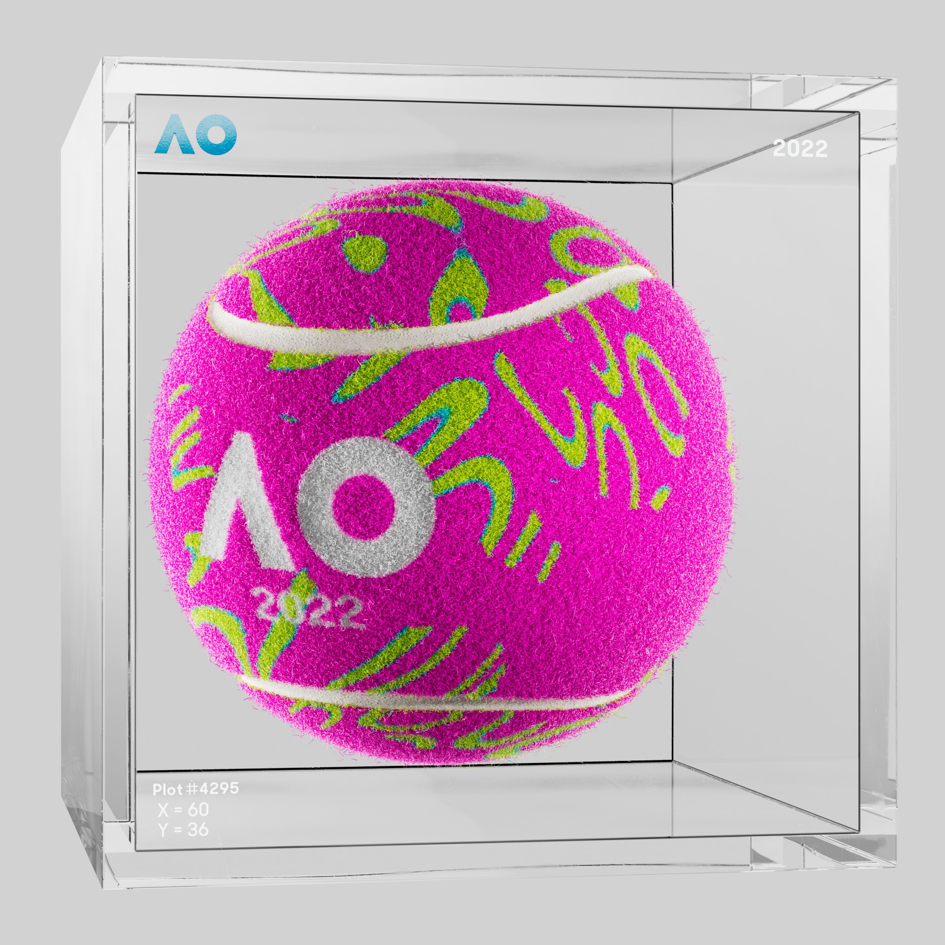 The Australian Open - The Australian Open Art Ball - AO Art Ball #1591 - NFT # 1591