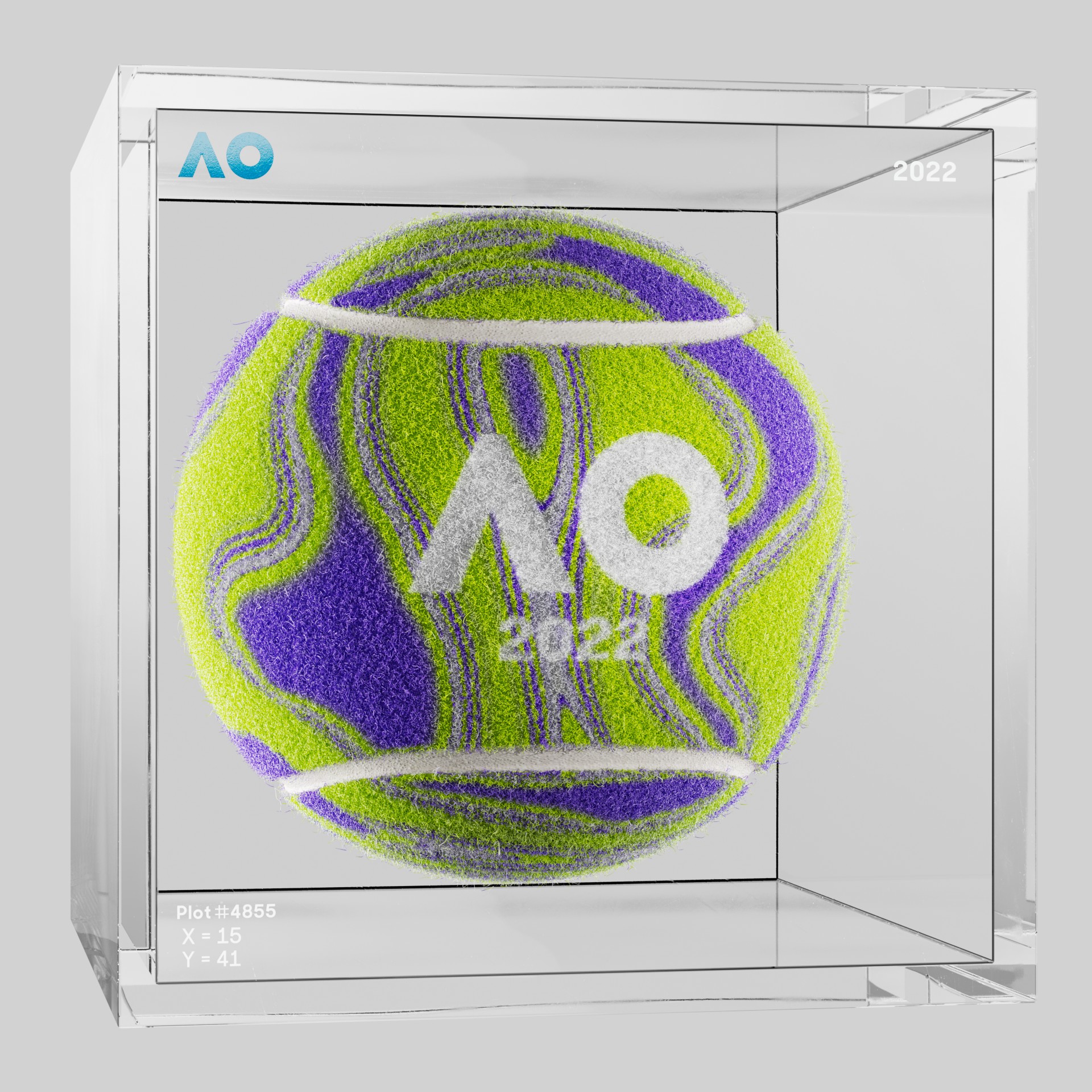 The Australian Open - The Australian Open Art Ball - AO Art Ball #1592 - NFT # 1592