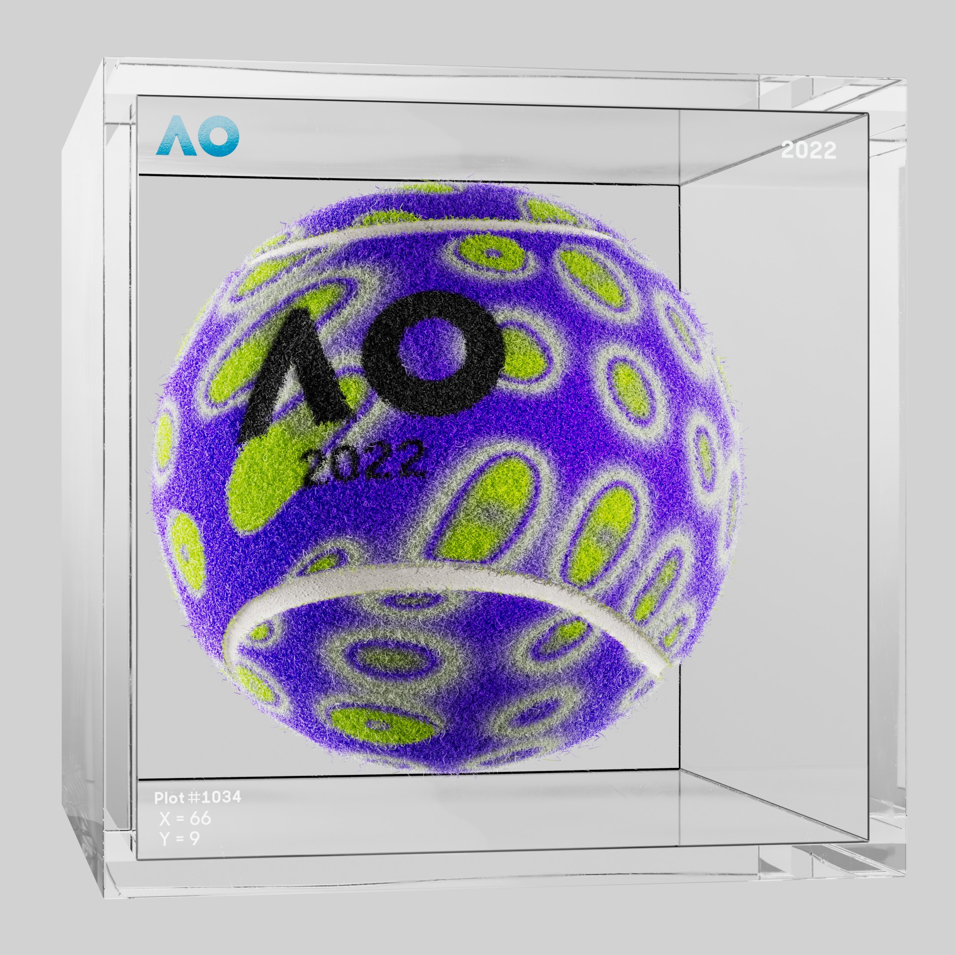 The Australian Open - The Australian Open Art Ball - AO Art Ball #16 - NFT # 16