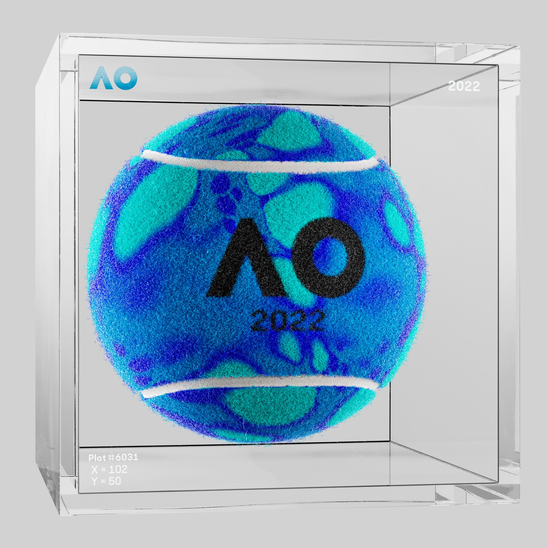 The Australian Open - The Australian Open Art Ball - AO Art Ball #160 - NFT # 160